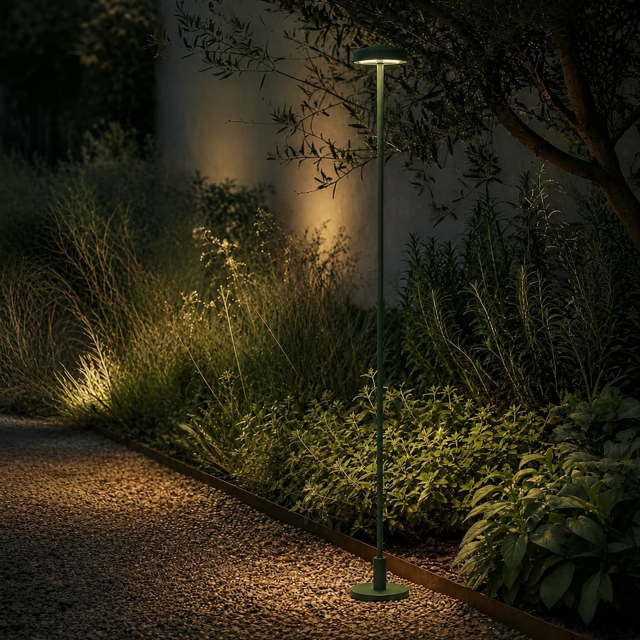VK Lighting Jade - lampe de jardin - Ø ,4 cm - 1W LED inclus - IP65 - vert