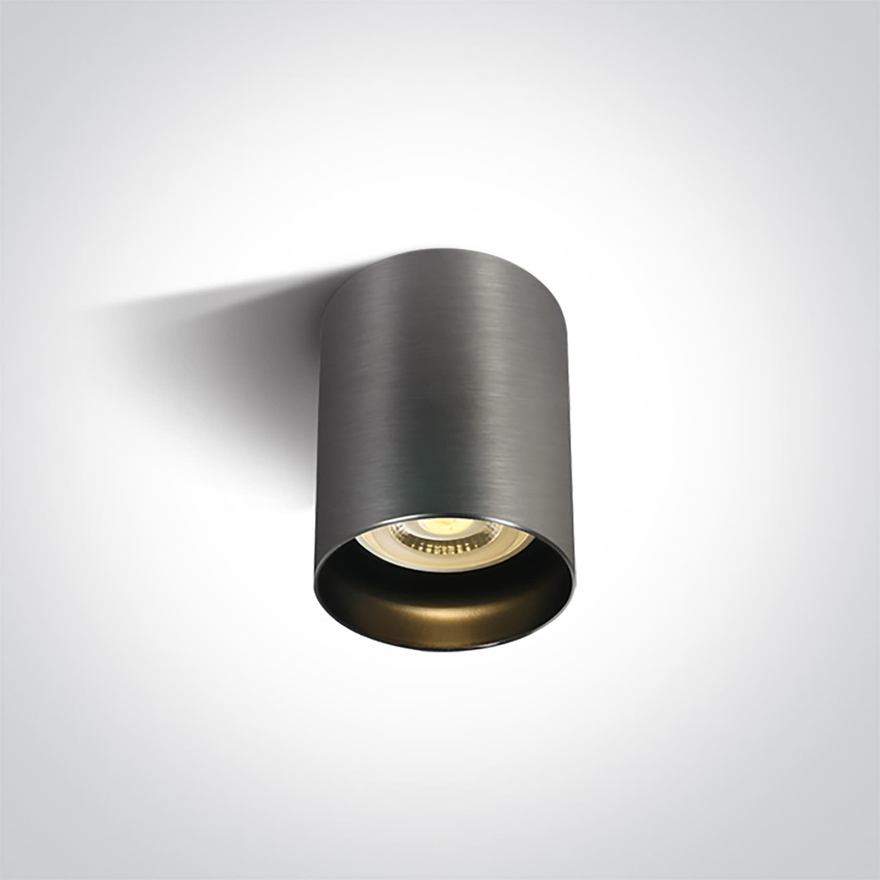 ONE Light GU10 Dark Light - spot en saillie 1L - Ø 6,8 x 9,5 cm - gris métal