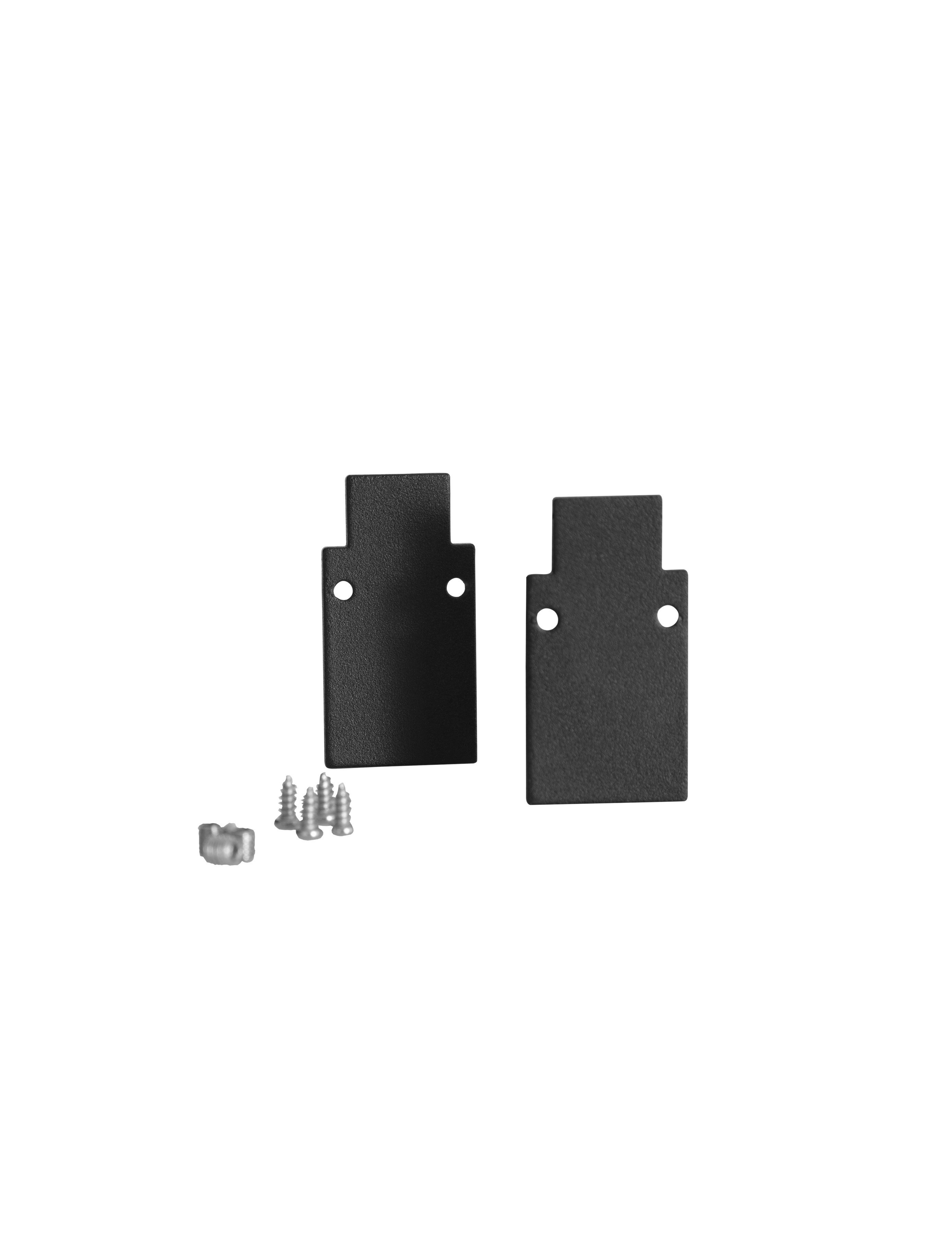 Nova Luce Ultra Slim - embout pour profilé encastré - 4,1x 2,2 x 1,5 cm - noir