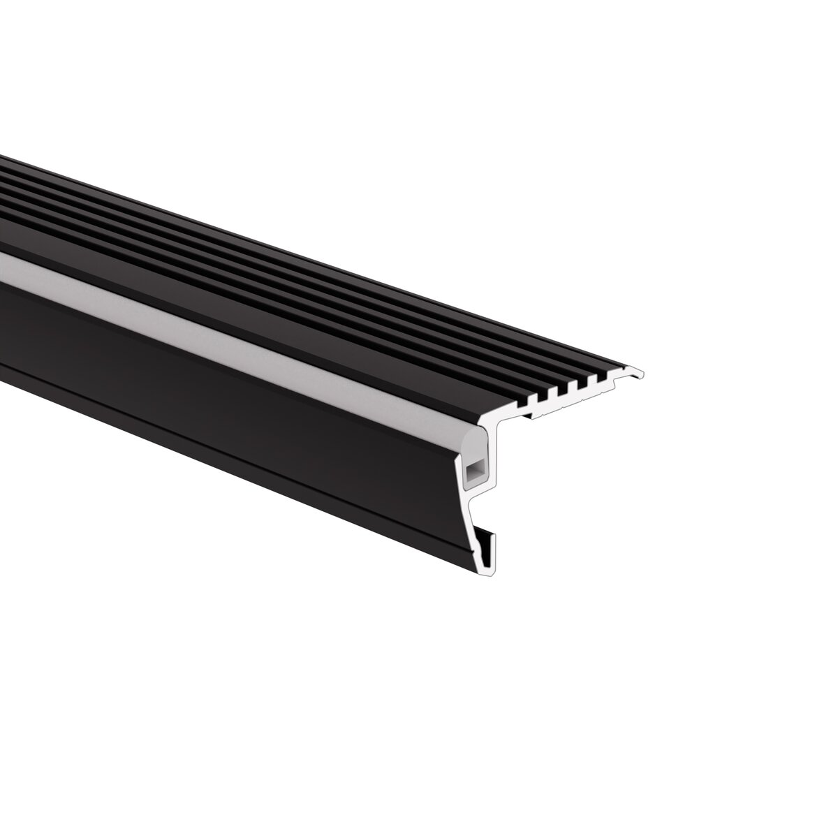 Klus Steko-plus - Profilé LED pour bords de marche - 2,64 x 4, - noir