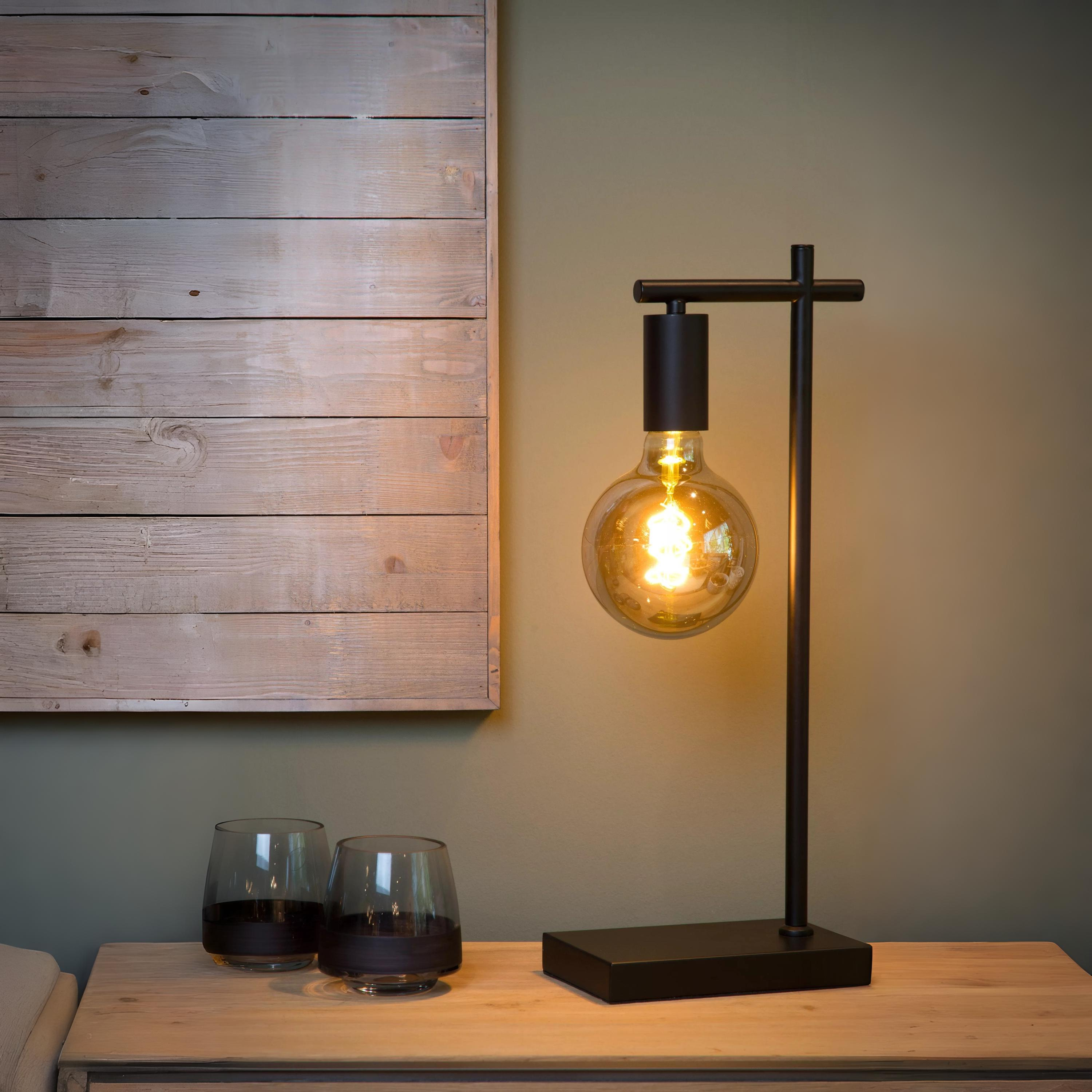 Lucide Leanne - lampe à poser - - noir