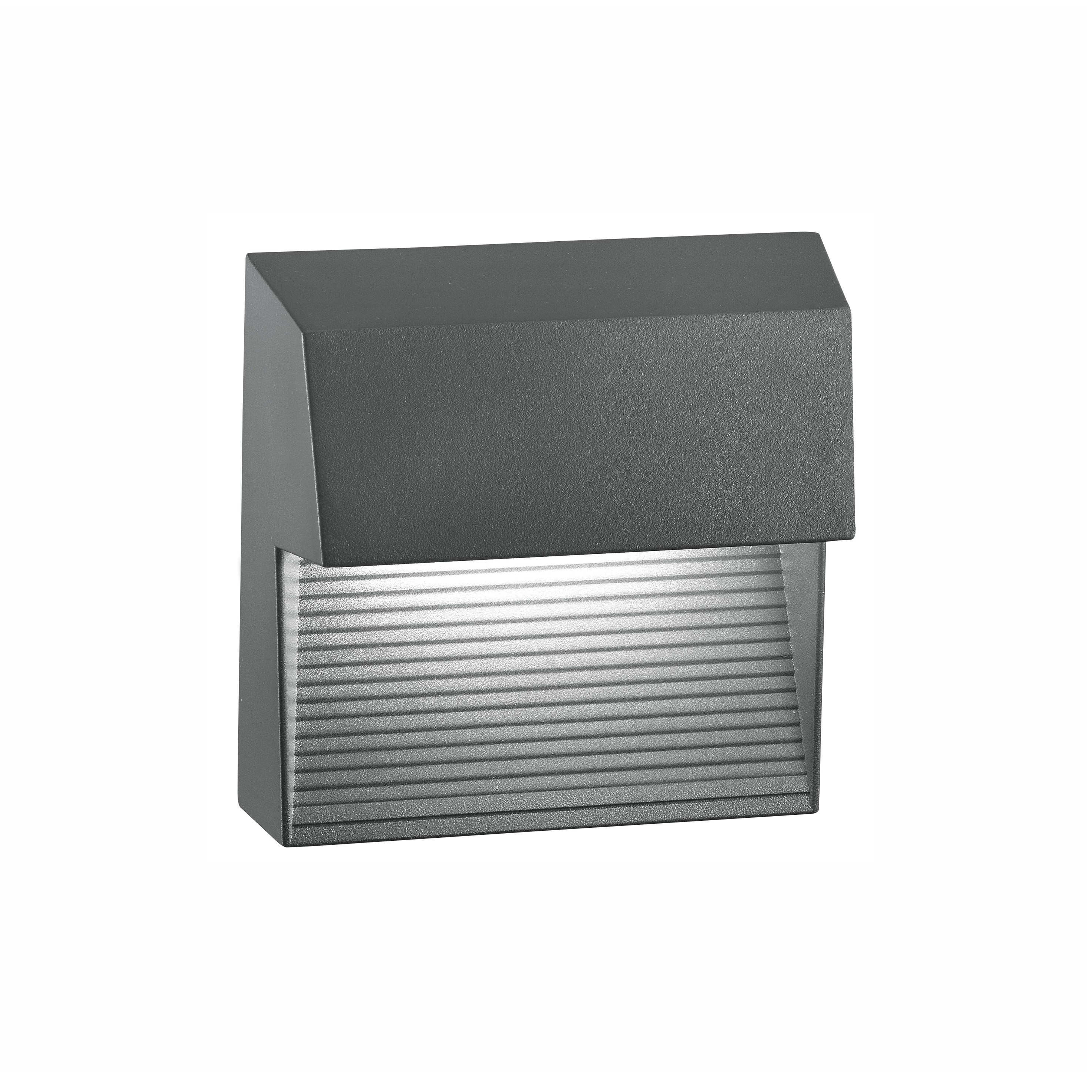 Nova Luce Krypton - applique murale extérieure - ,5 x - 6W LED inclus - IP54 - gris foncé
