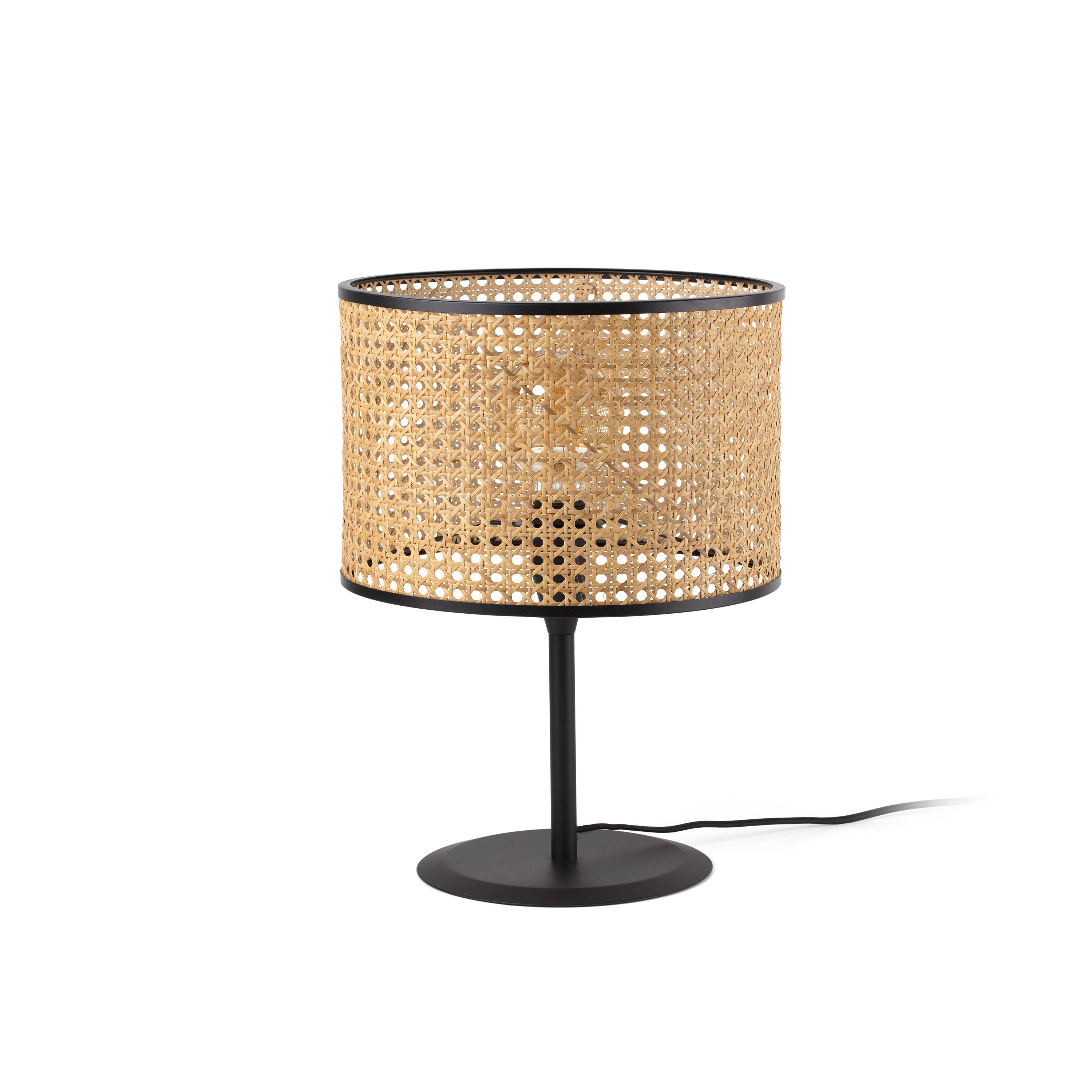 Faro Mambo - lampe à poser - Ø ,5 cm - brun clair et noir — vue 3