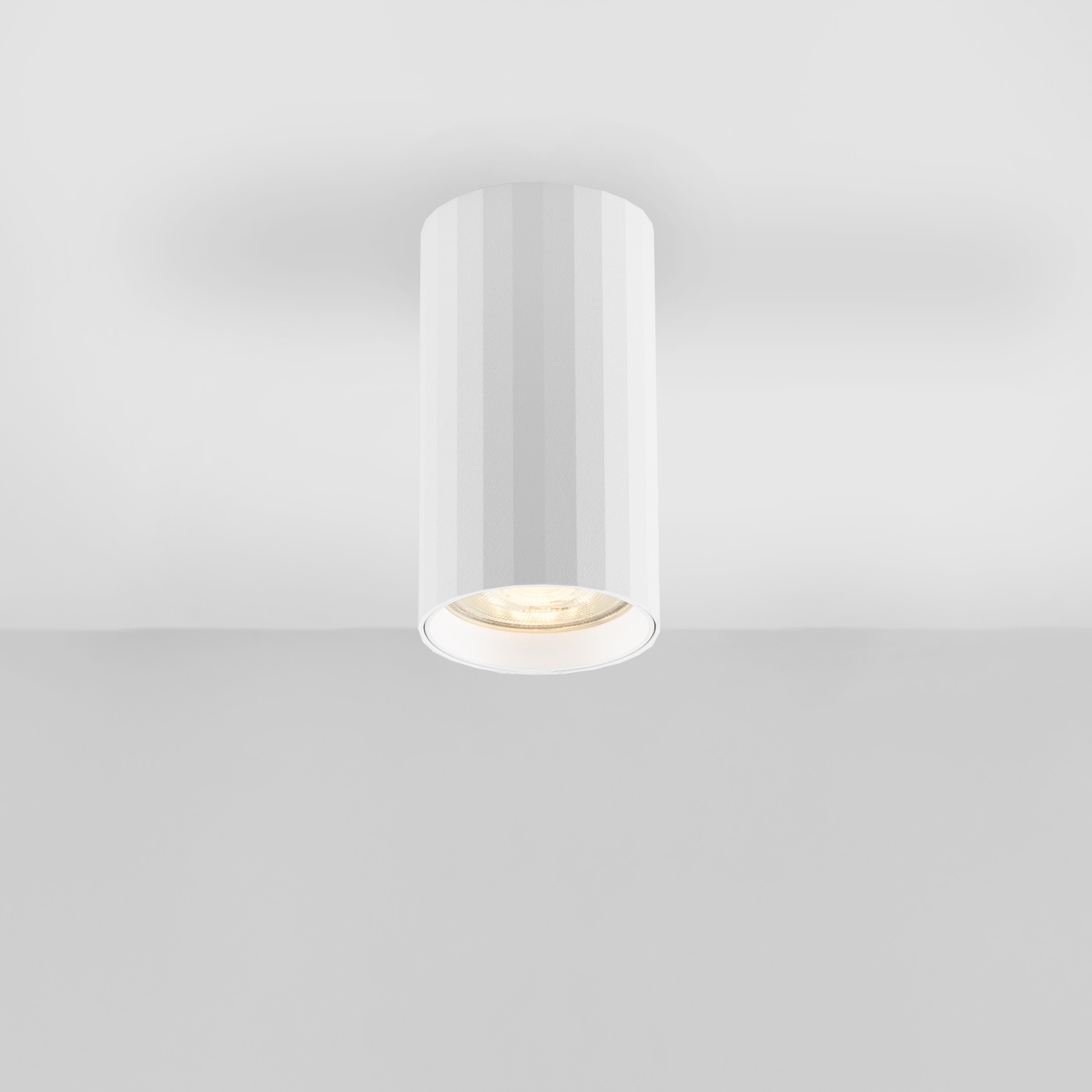 Nova Luce Mare - plafonnier - Ø 5,5 x - blanc sablé