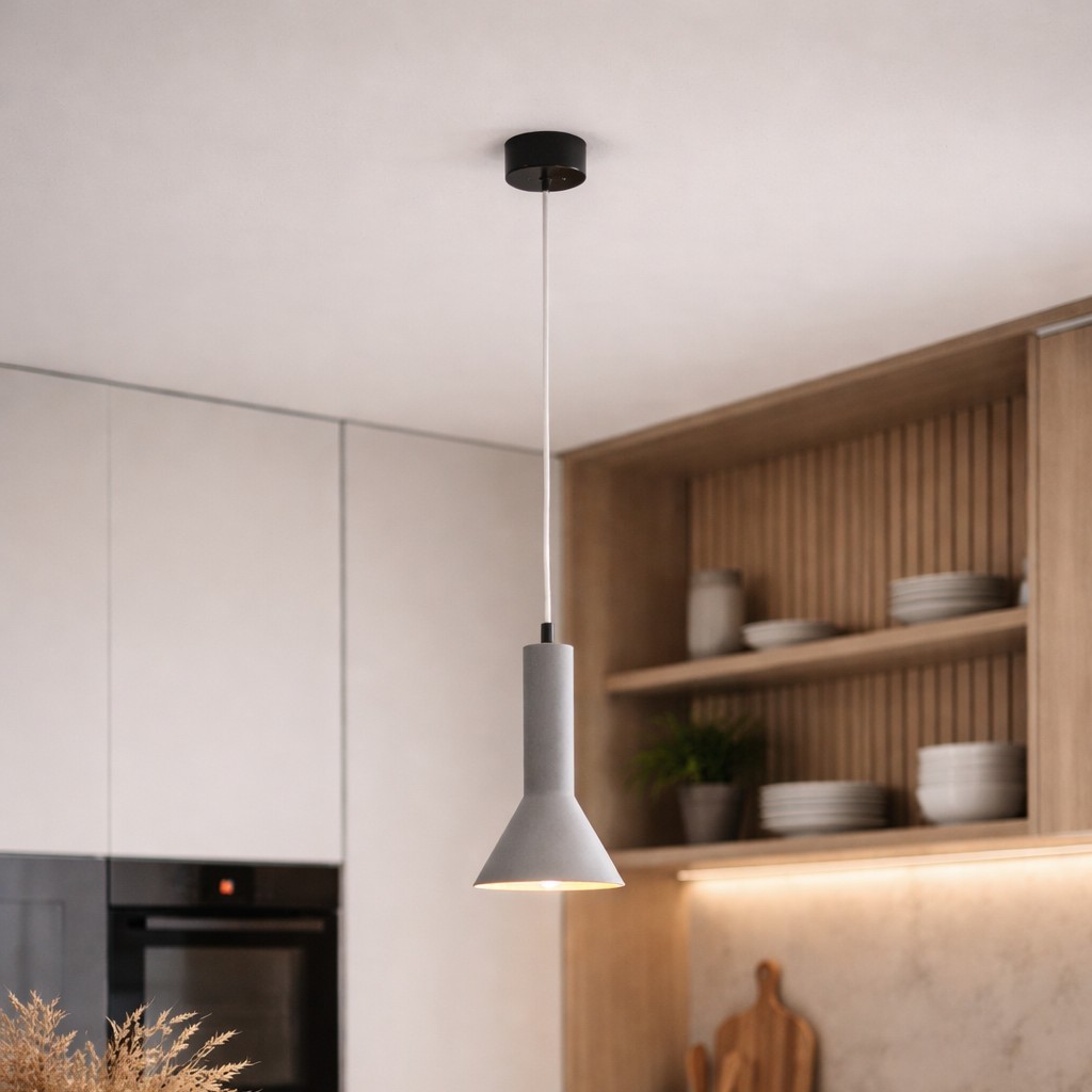 Nova Luce Dylan - suspension - Ø 19,5 x - gris