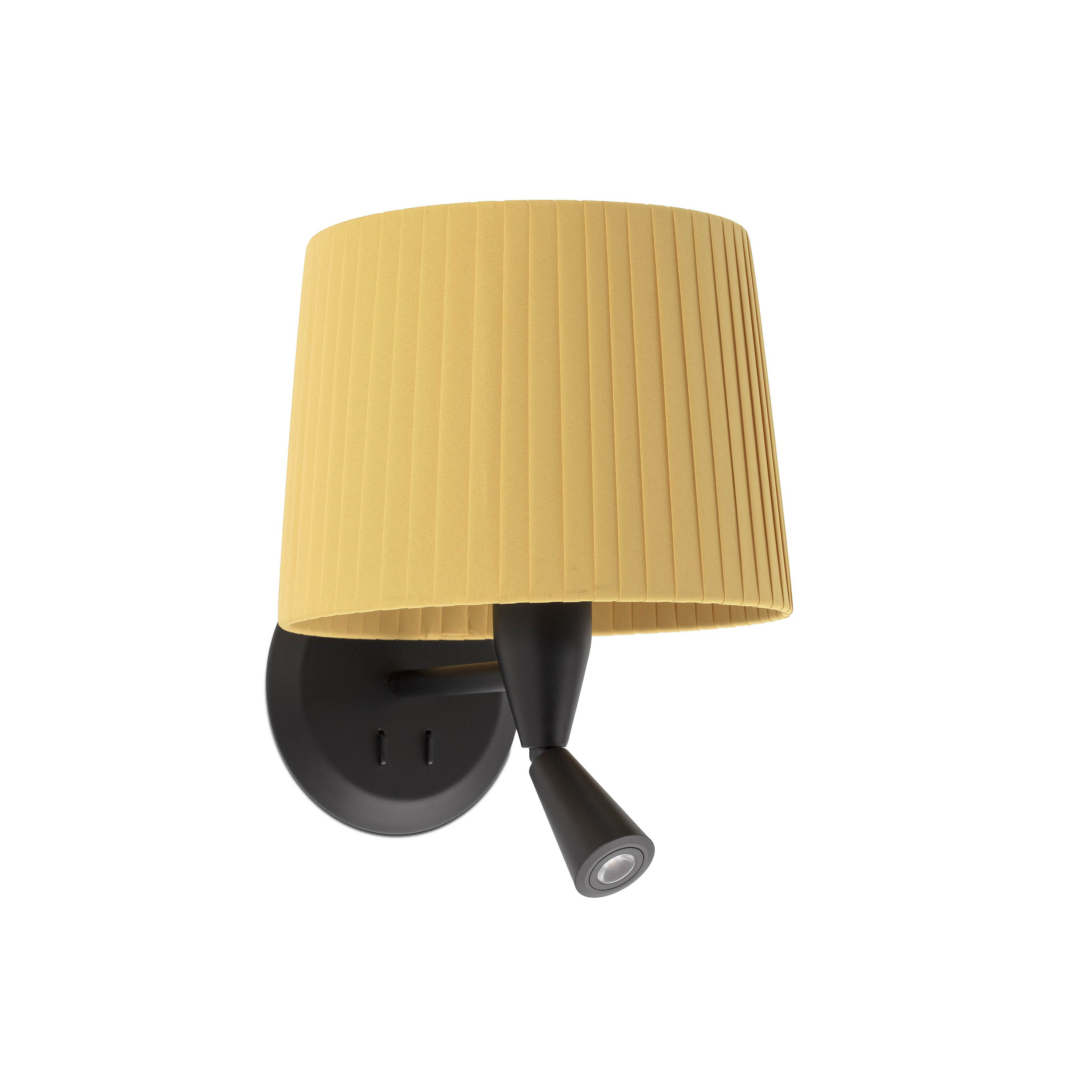Faro Samba - applique murale avec interrupteur - 21,5 x ,3 cm - 3W LED inclus - jaune et noir