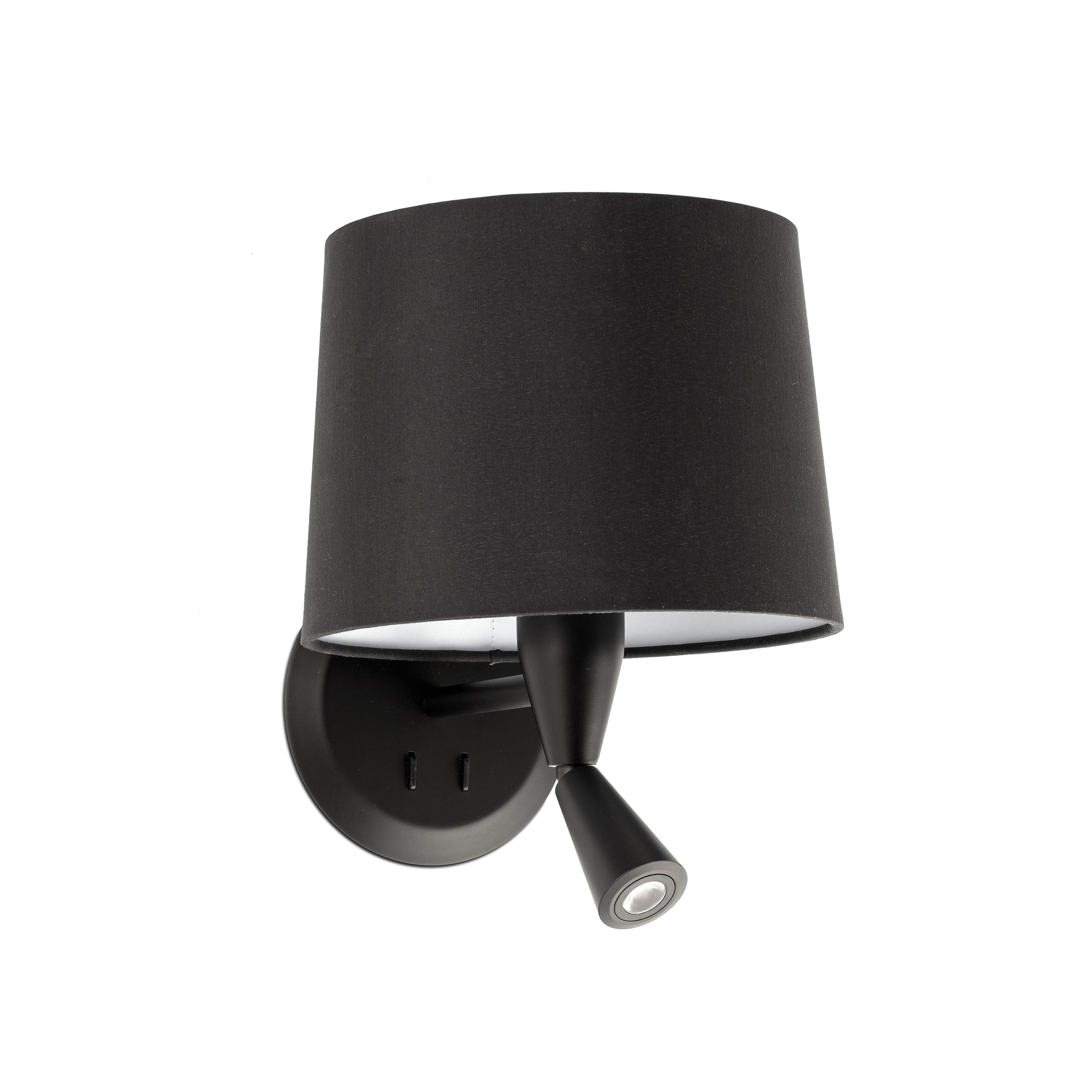 Faro Conga - applique murale - 21,5 x ,3 cm - 3W LED inclus - noir mat