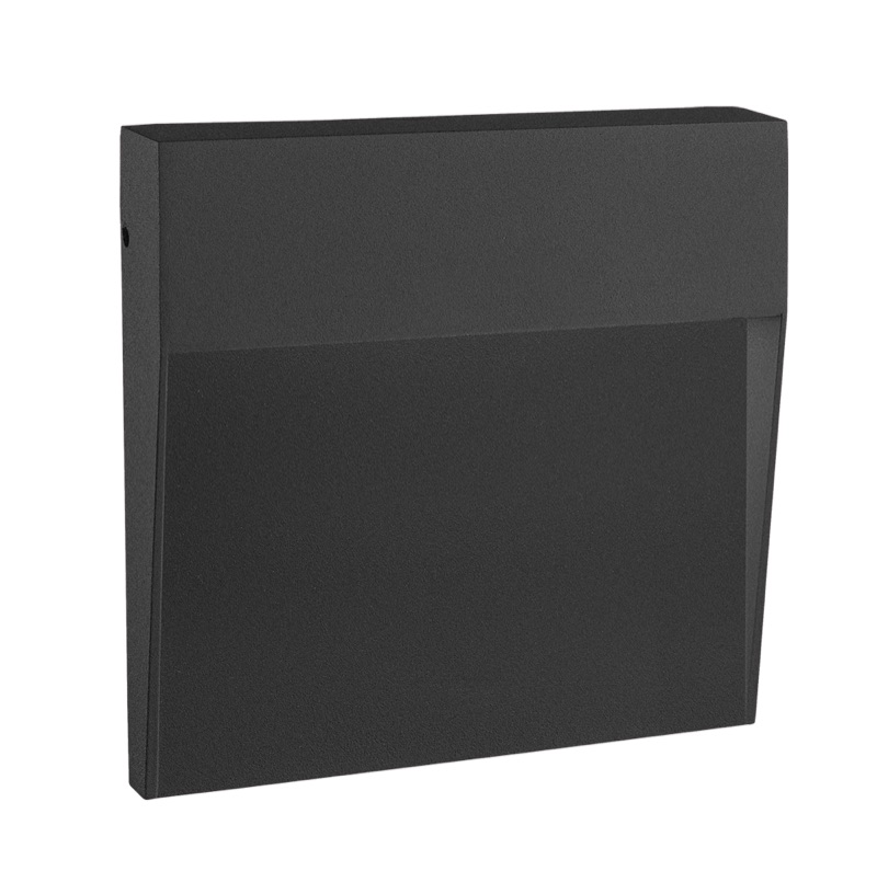 Century Italia Paseo - applique murale d"extérieur - 10,5 x 10,5 x 2,4 cm - 4W - IP54 - noir