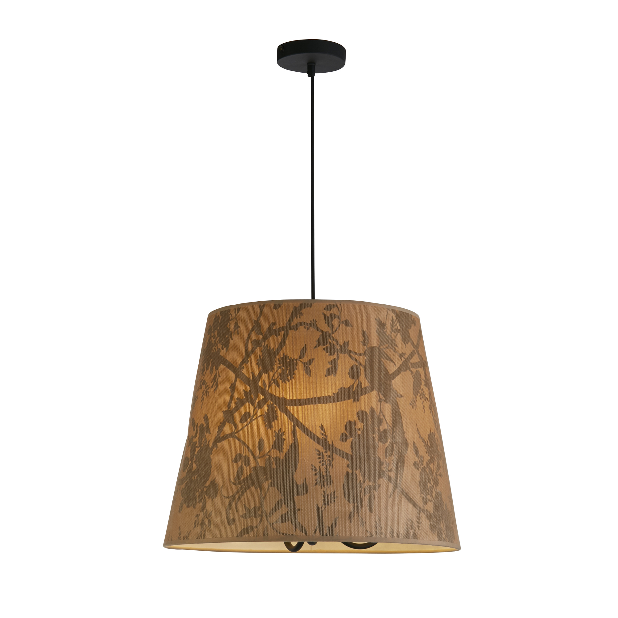 Searchlight Isla - lampe suspendue - Ø cm - brun et noir