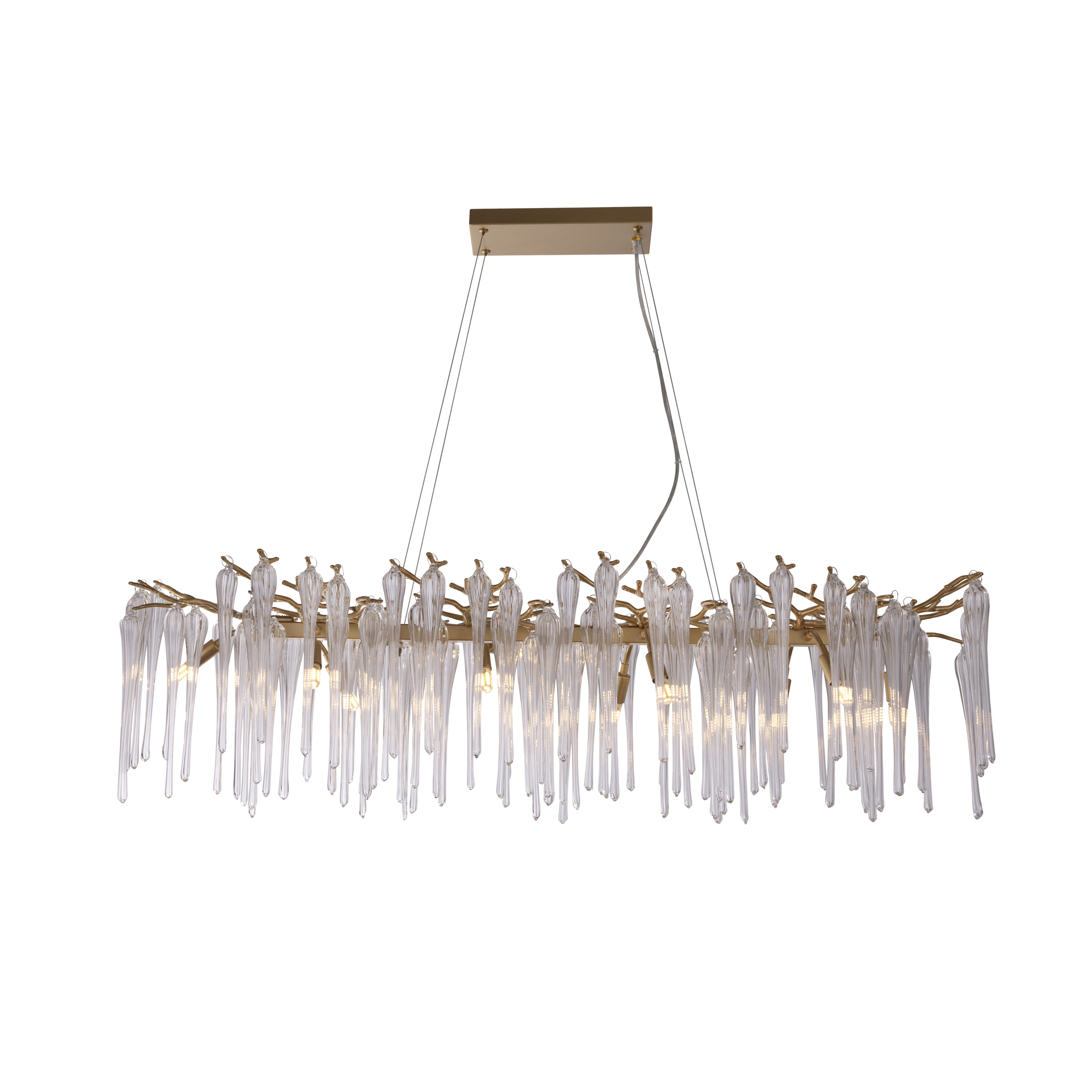 Searchlight Heritage - lampe suspendue - x - or et transparent