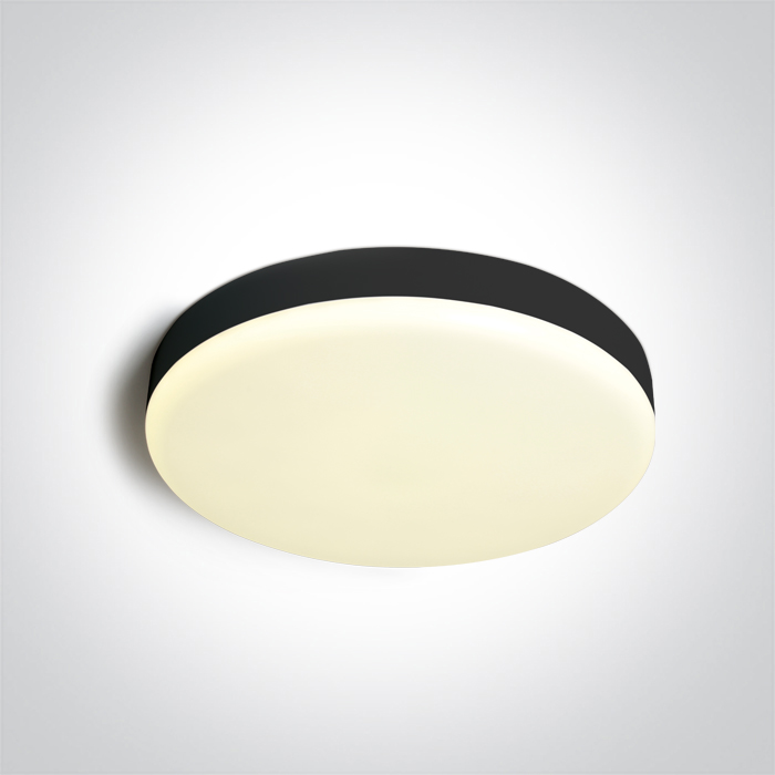 ONE Light Plafo - plafonnier - Ø ,5 cm - 26W LED inclus - IP65 - noir