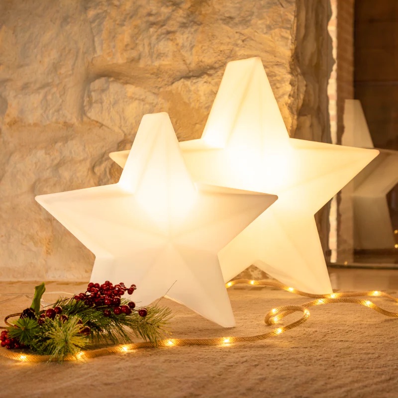 New Garden Nova 45 Christmas Star - lampe de sol - ,6 x 22,5 cm - LED 8W incl. - blanc