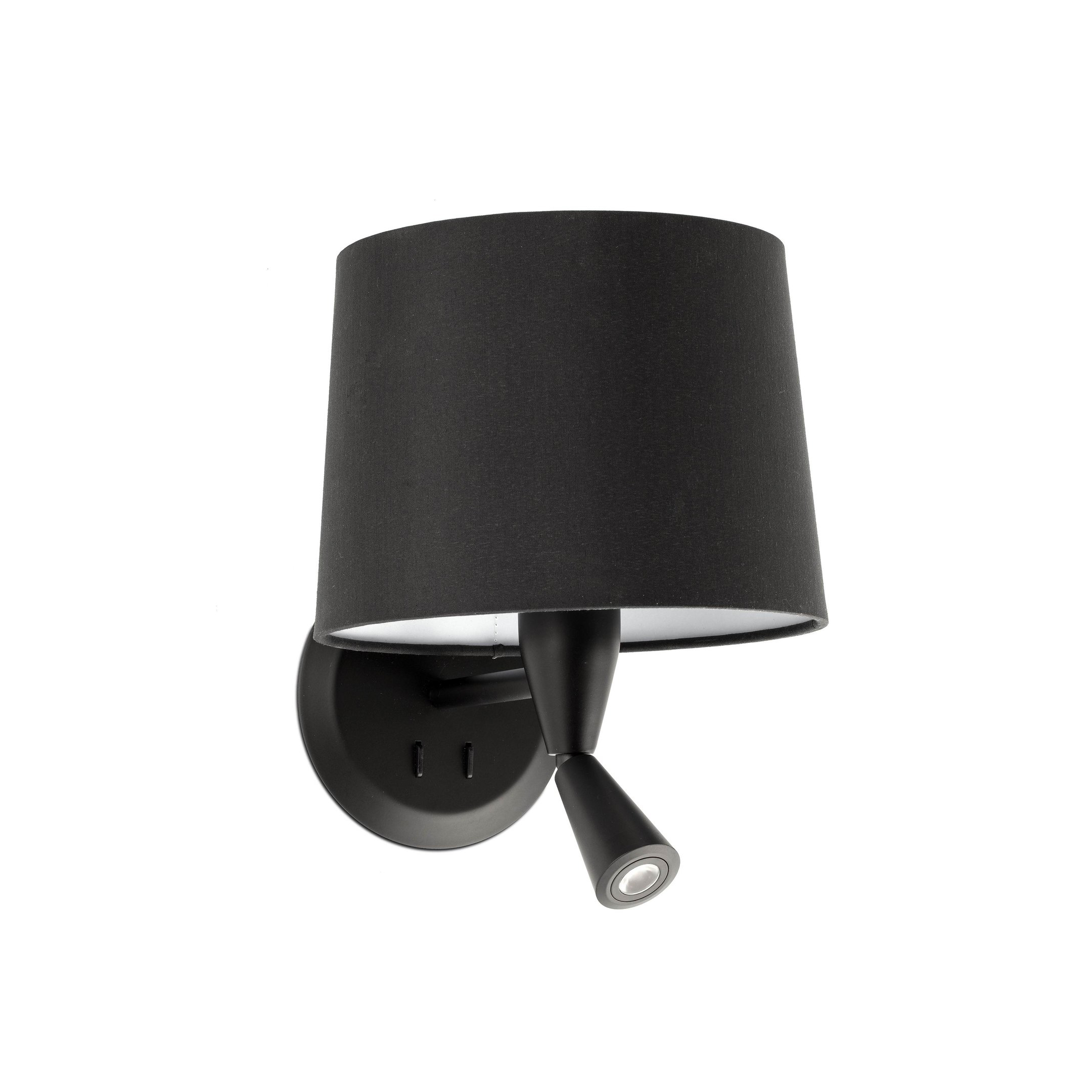 Faro Conga - applique murale - 21,5 x ,3 cm - noir mat