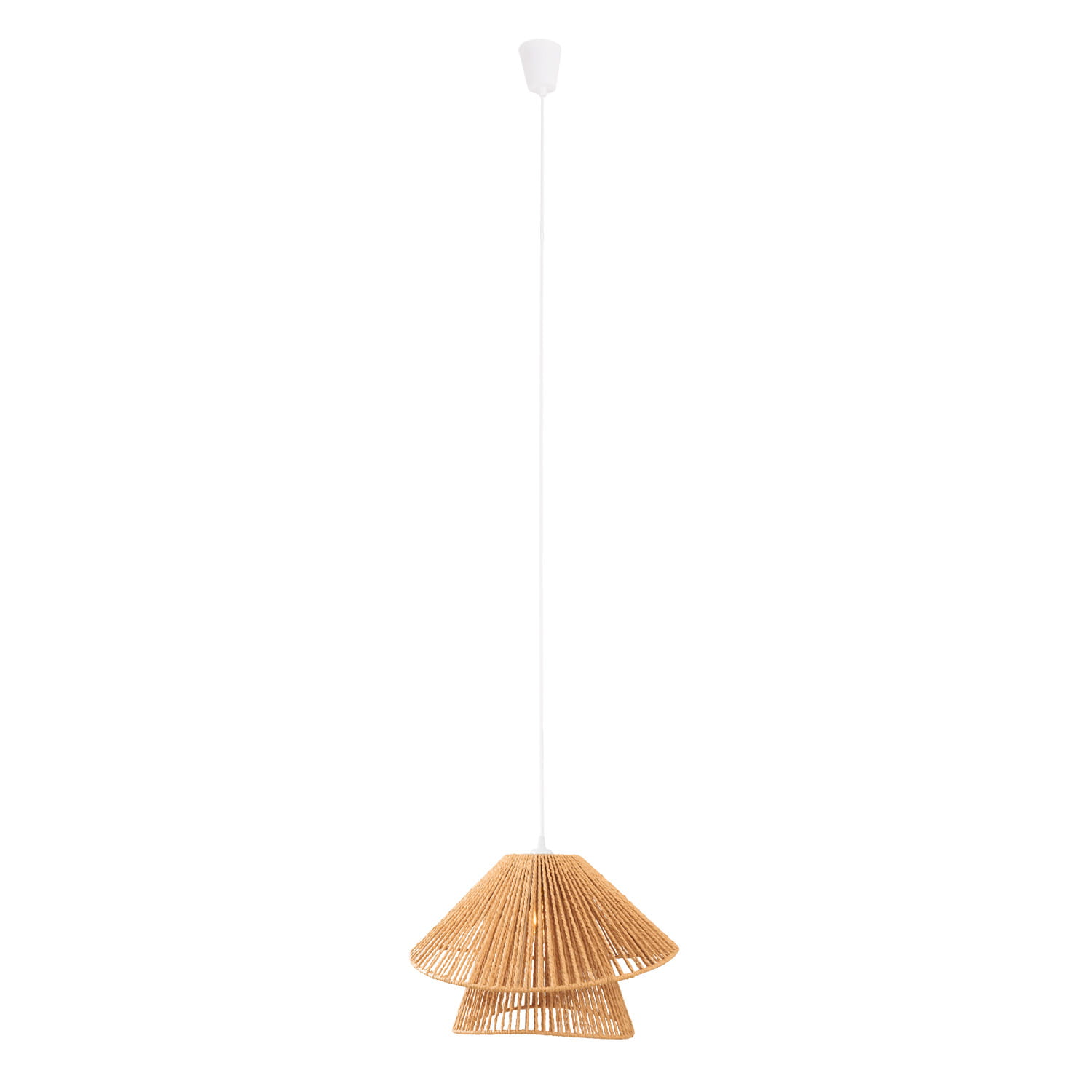 Maxlight Amalfi II - lampe suspendue - Ø cm - brun clair et blanc