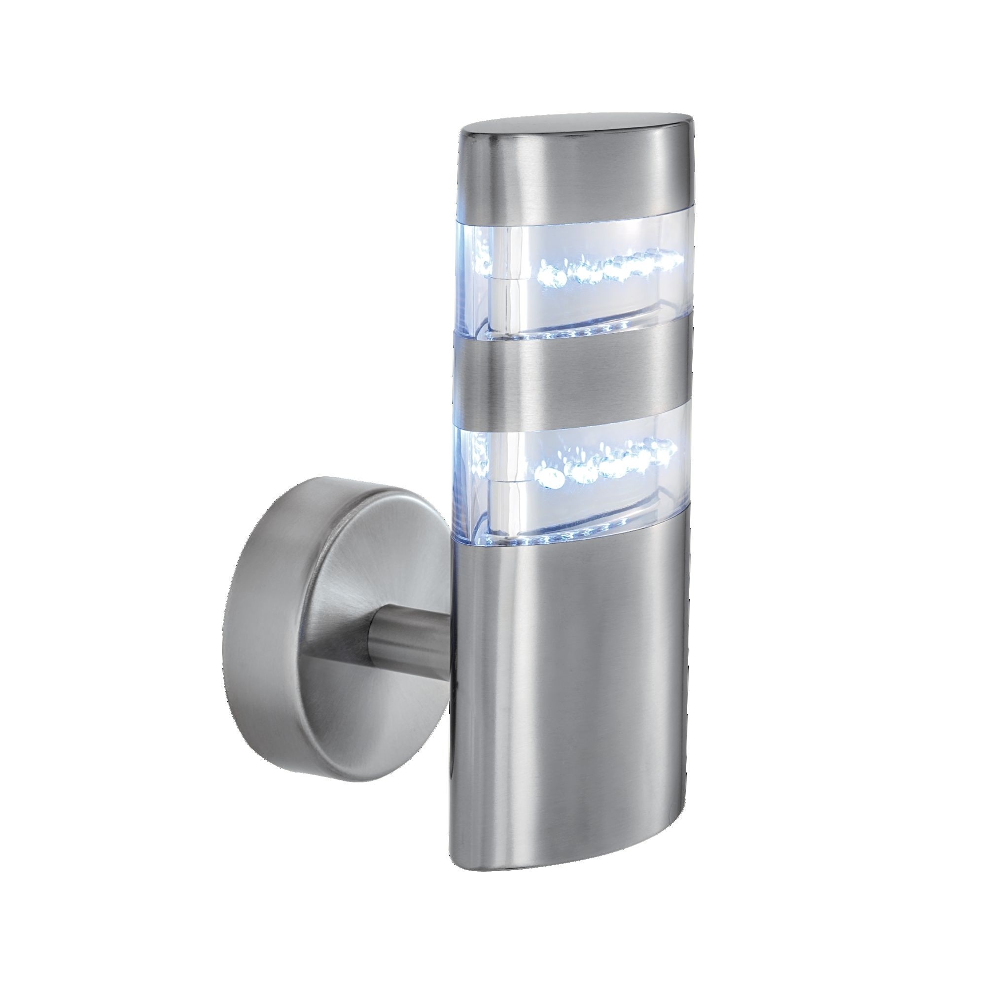 Searchlight India - Applique d"extérieur - ,5 cm - 1,5W LED inclus - IP44 - argent satiné