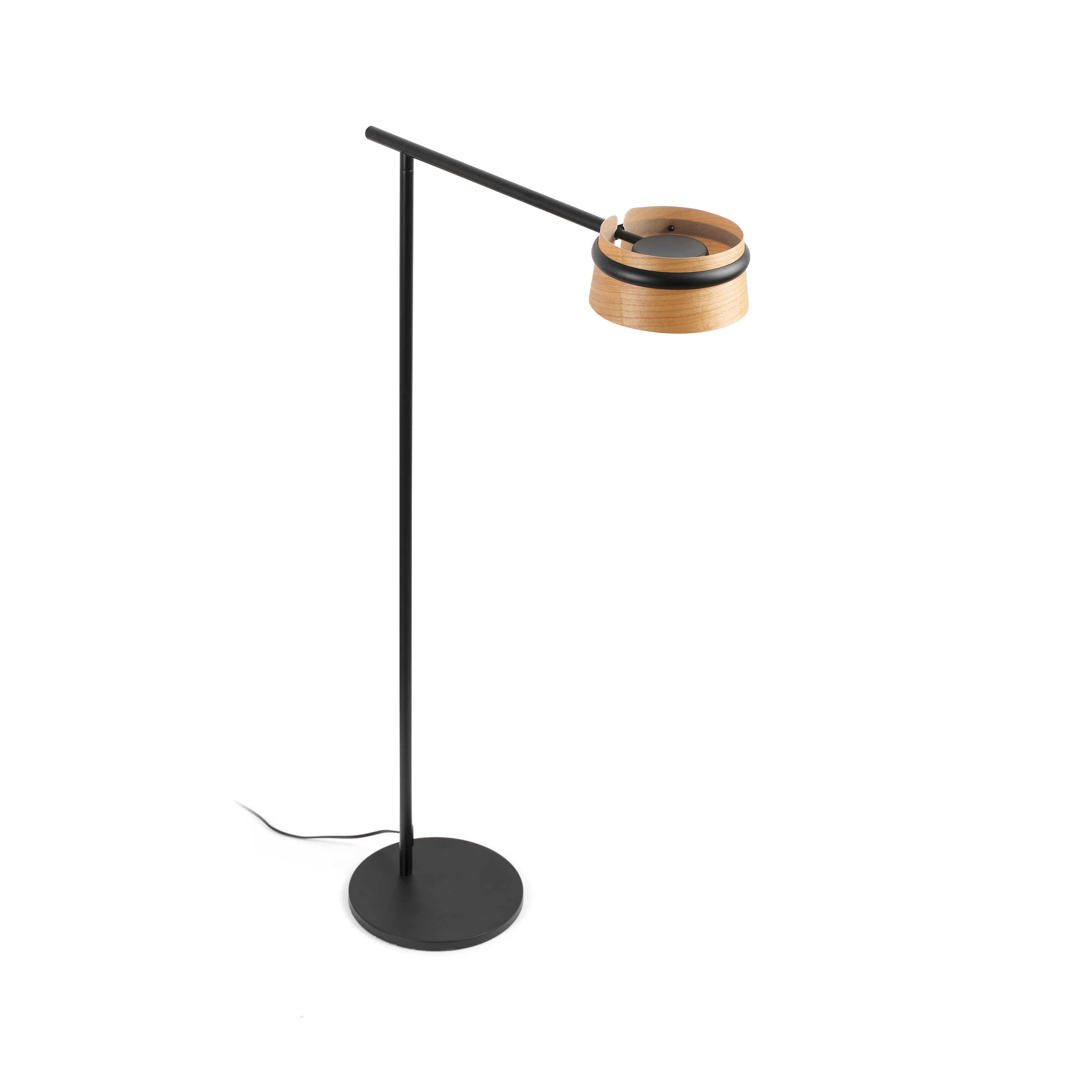 Faro Loop - lampadaire - - 7W dimmable LED inclus - noir et marron