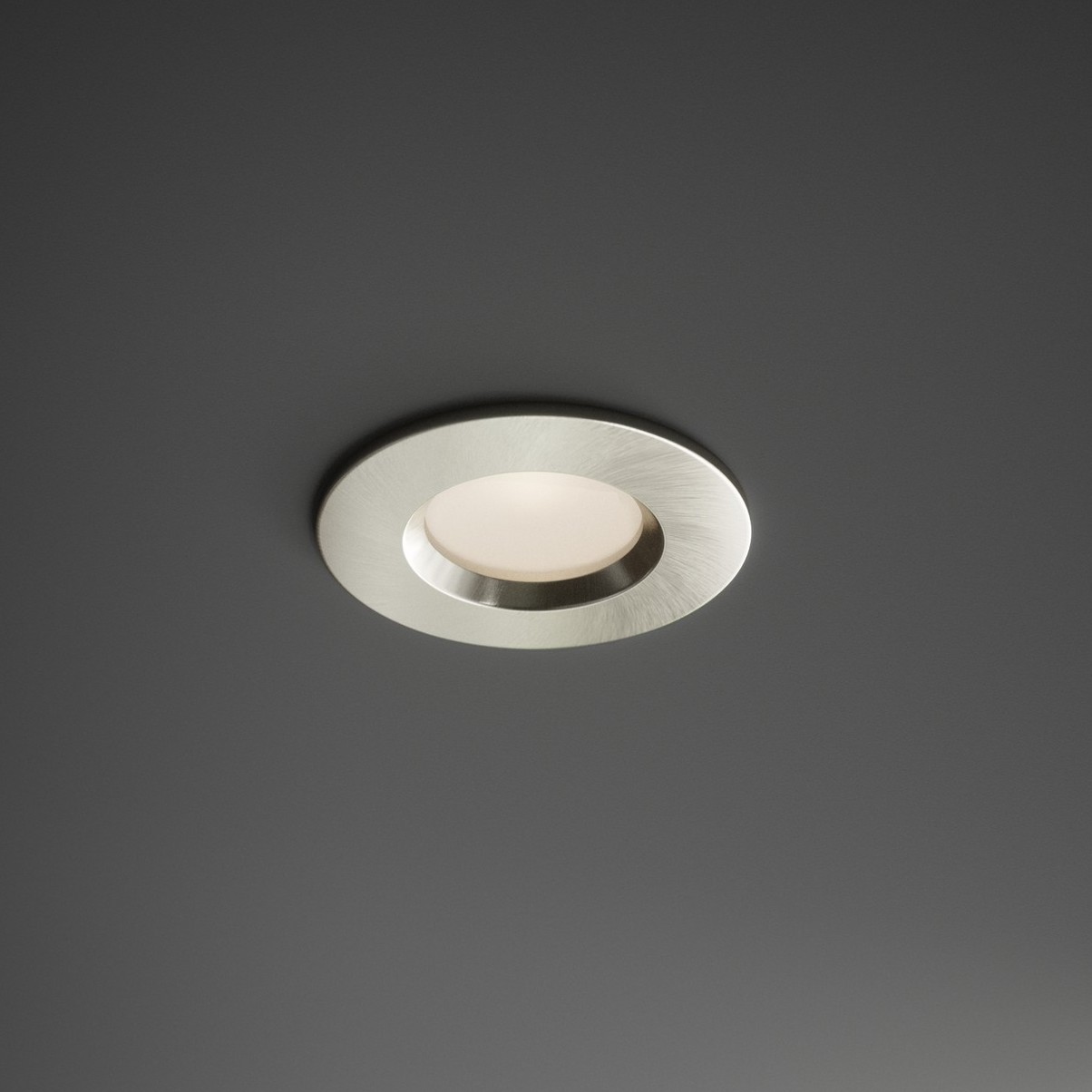 Nordlux Smart Dorado - spot encastré - éclairage intelligent - Ø 85 mm, Ø 72 mm encastré - 4,7W LED inclus - IP65 - nickel brossé