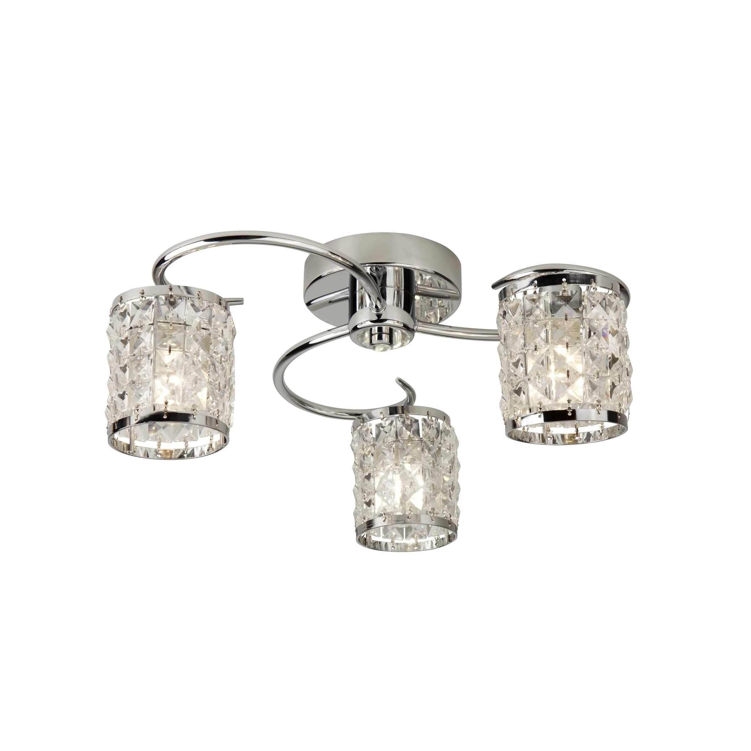 Searchlight Royal - plafonnier - Ø cm - IP44 - chrome