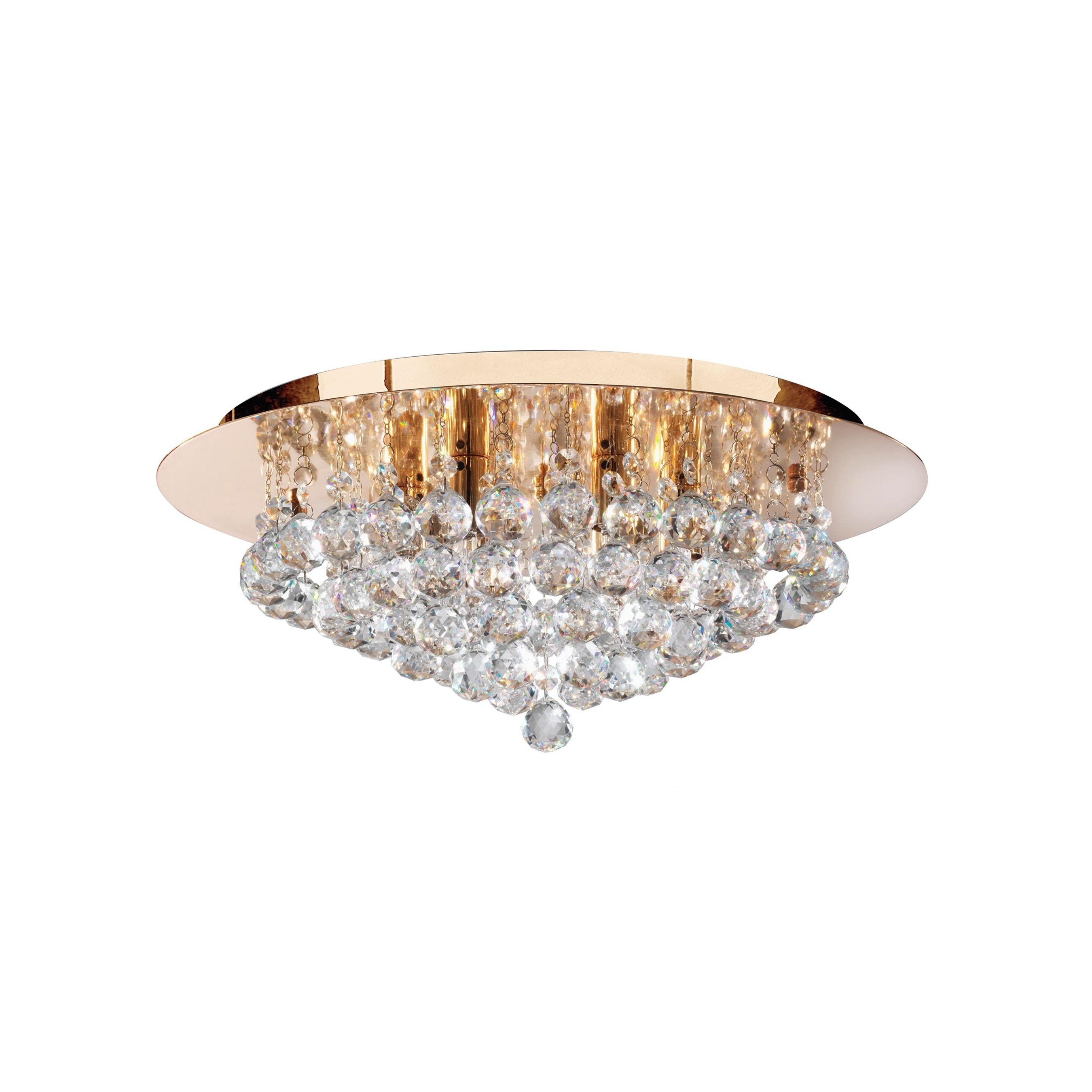 Searchlight Hanna - plafonnier - Ø ,5 cm - or et transparent
