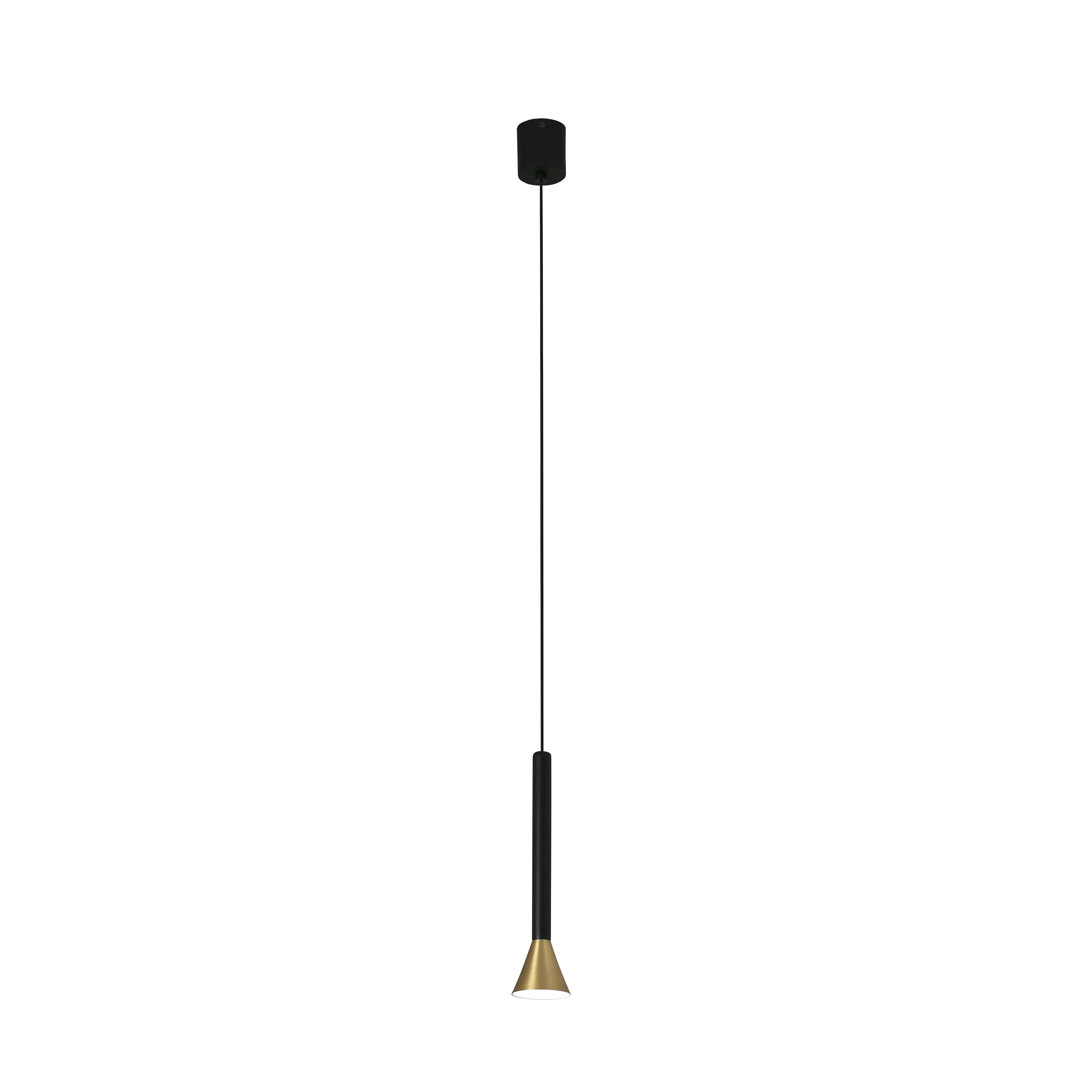 Faro Danka - lampe suspendue - Ø ,5 cm - 6W LED inclus - or et noir