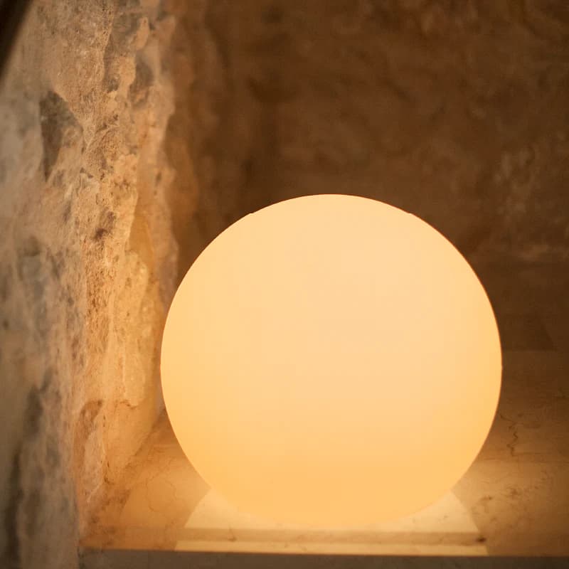 New Garden Buly 40 - boule lumineuse avec câble - Ø cm - 7W LED inclus - citron vert translucide
