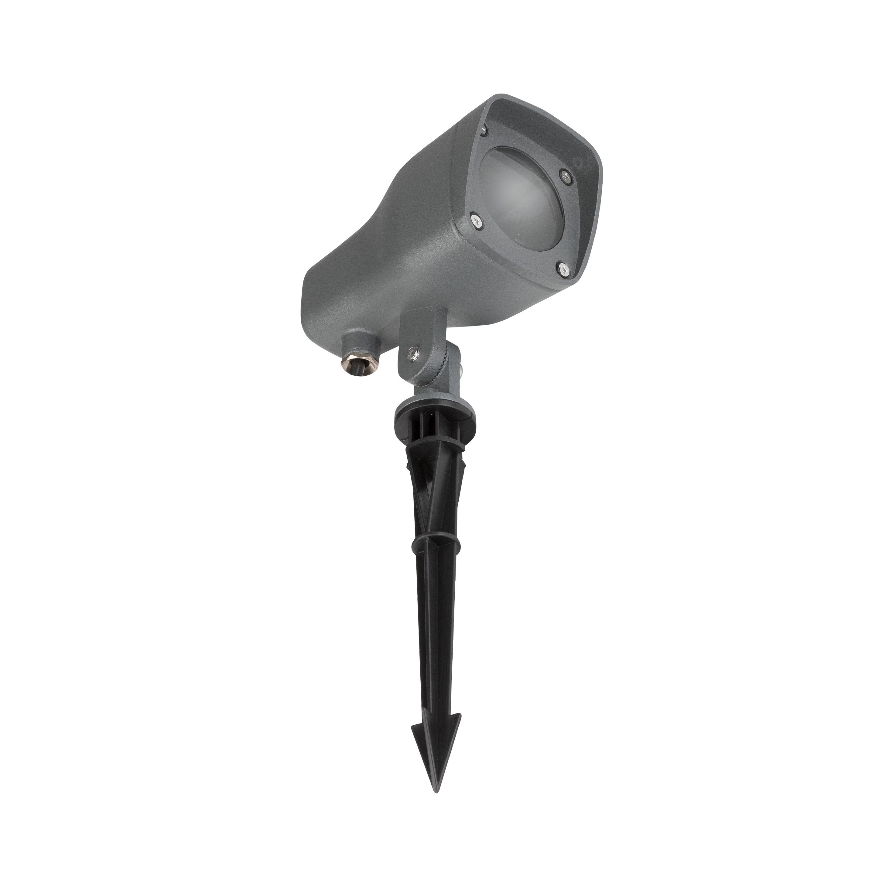 Nova Luce Inside - spot au sol sur pointe - - IP54 - gris foncé