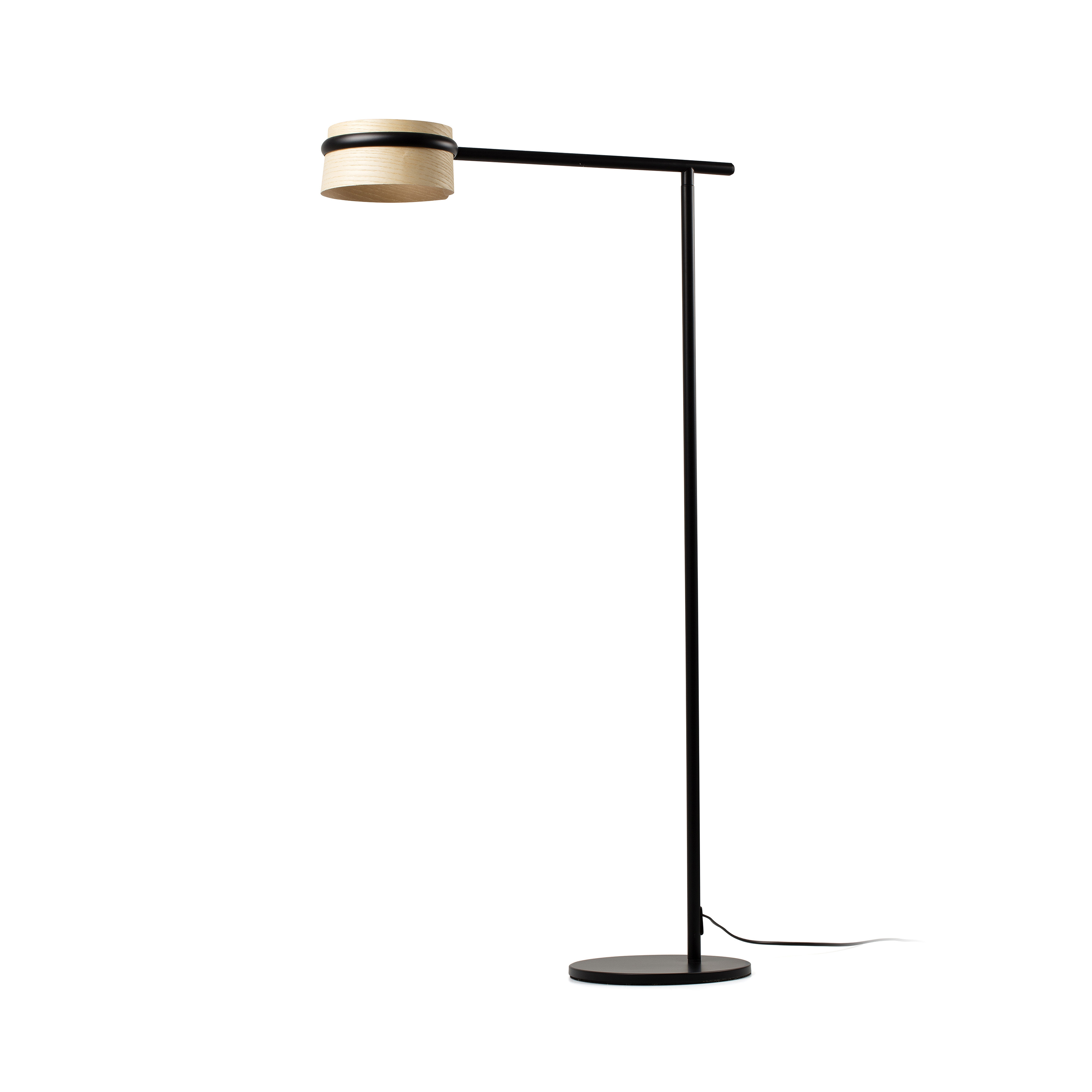 Faro Loop - lampadaire - - 7W dimmable LED inclus - noir et marron clair