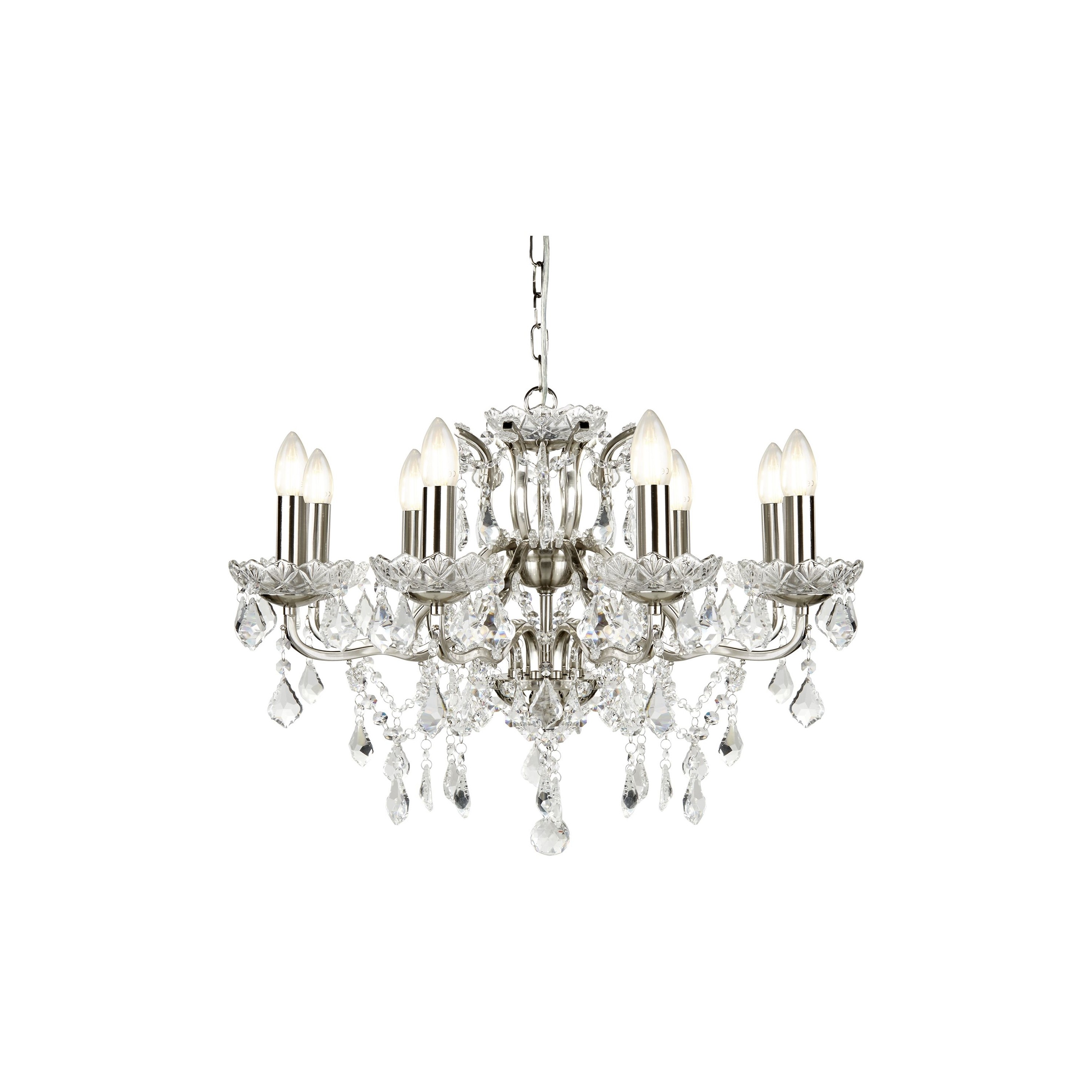Searchlight Paris - lustre - Ø cm - argent satiné — vue 3