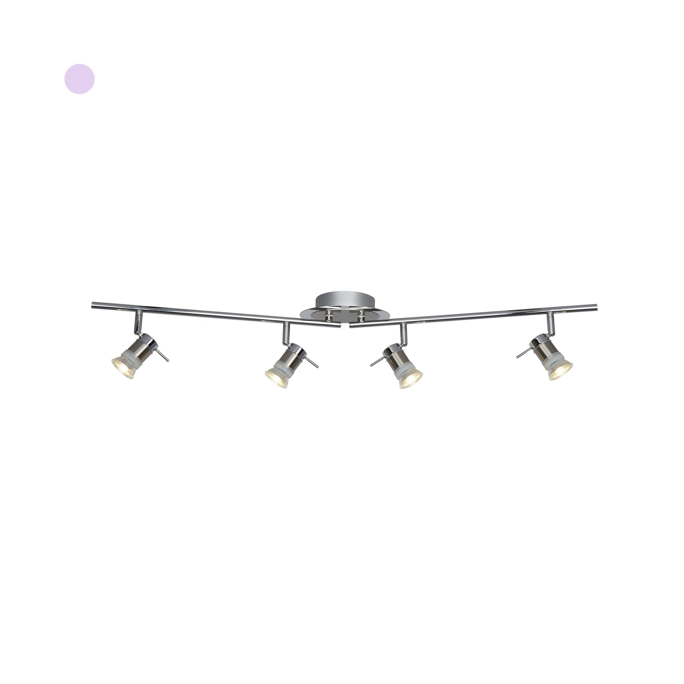 Searchlight Aries - plafonnier - x - IP44 - chrome