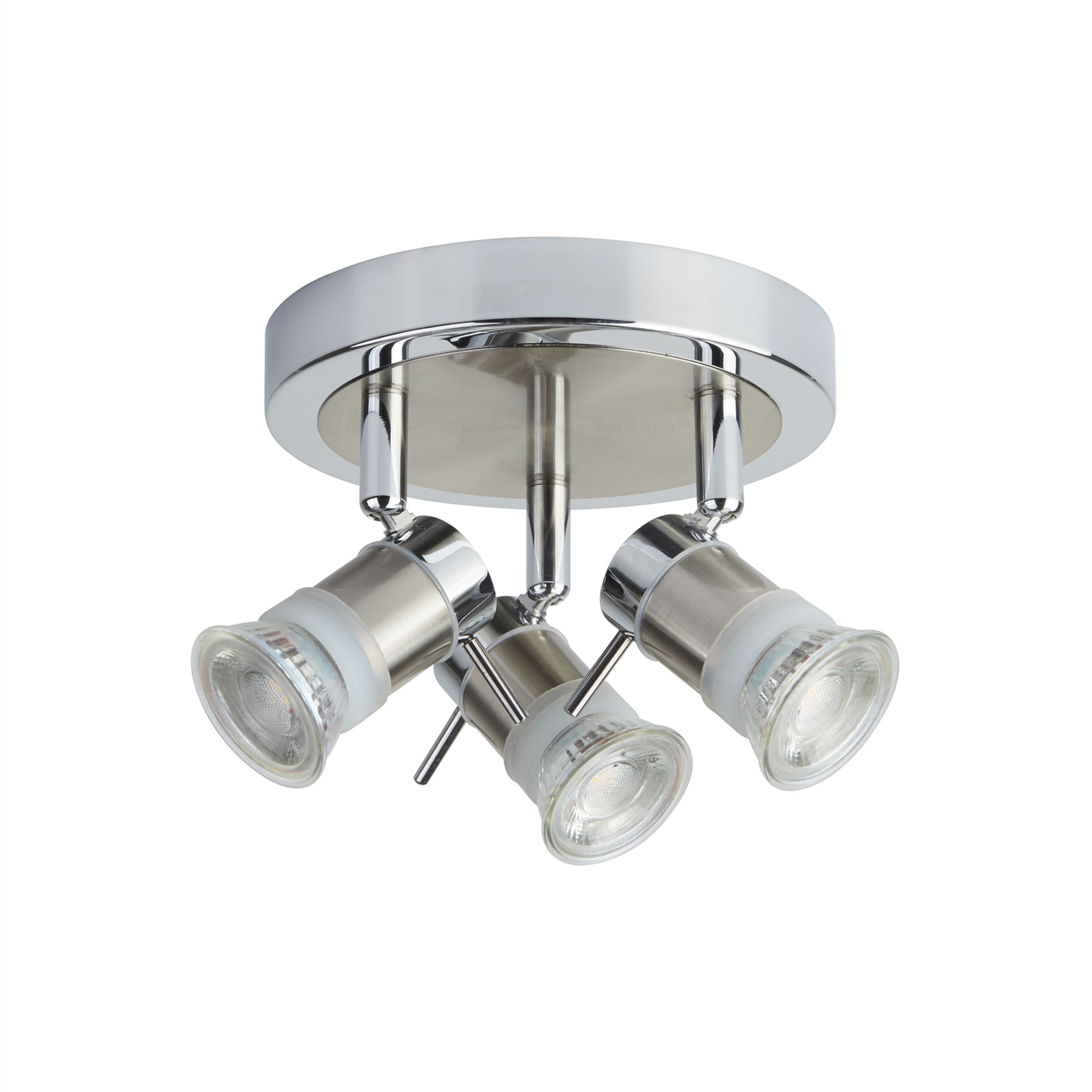 Searchlight Aries - plafonnier - Ø cm - IP44 - chrome