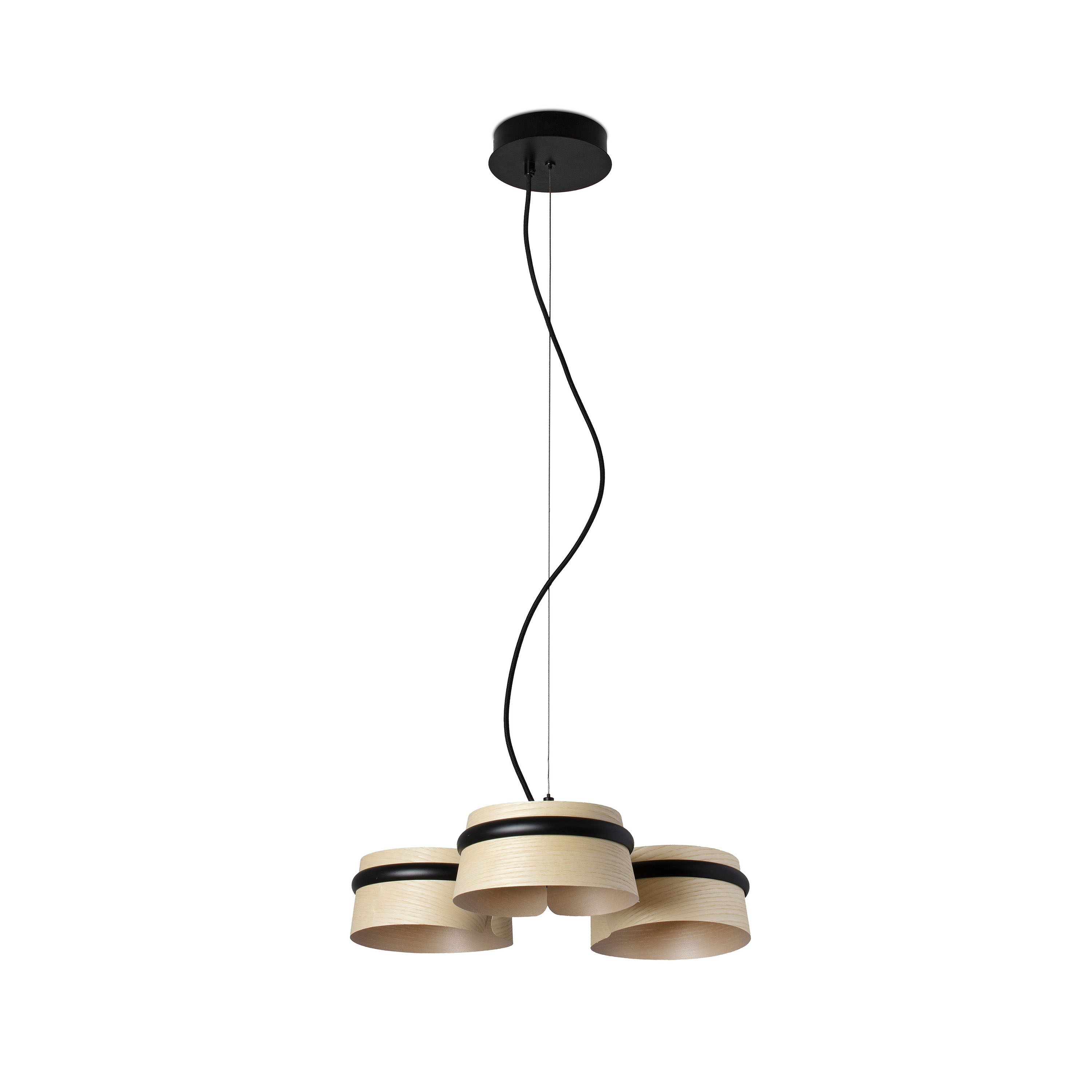 Faro Loop - lampe suspendue - Ø cm - W LED inclus - brun clair