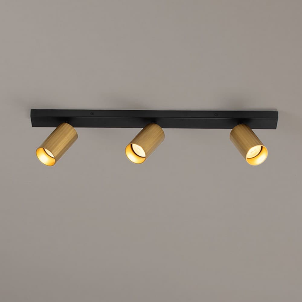 Nova Luce Zelos - spot en saillie 3L - ,7 x 6 cm - or