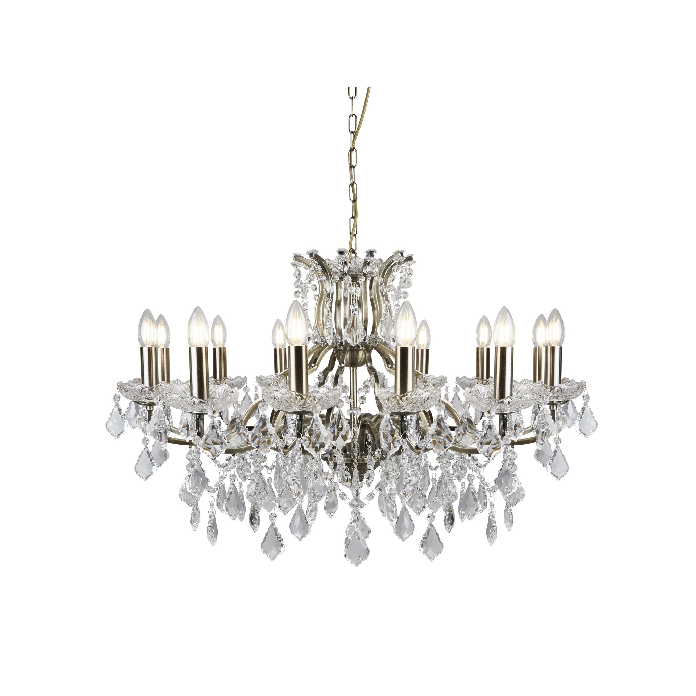 Searchlight Paris - lustre - Ø cm - laiton antique