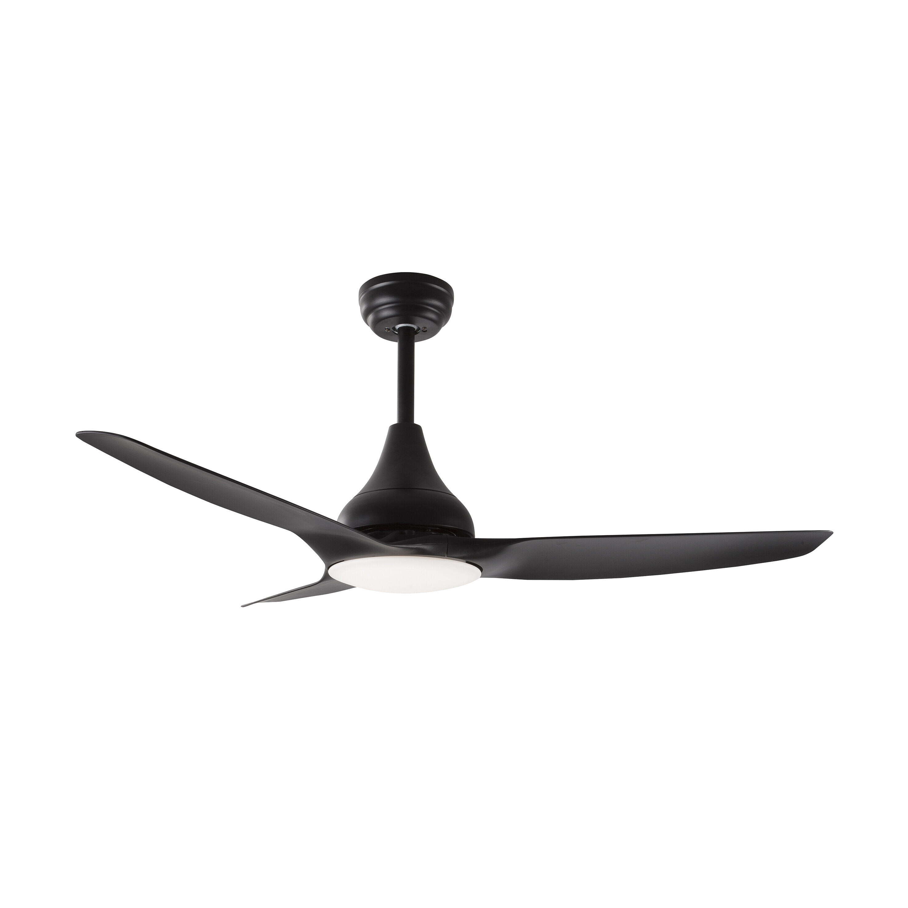 Nova Luce Samoa - ventilateur de plafond avec lumière et télécommande - Ø cm - 18W LED inclus - noir