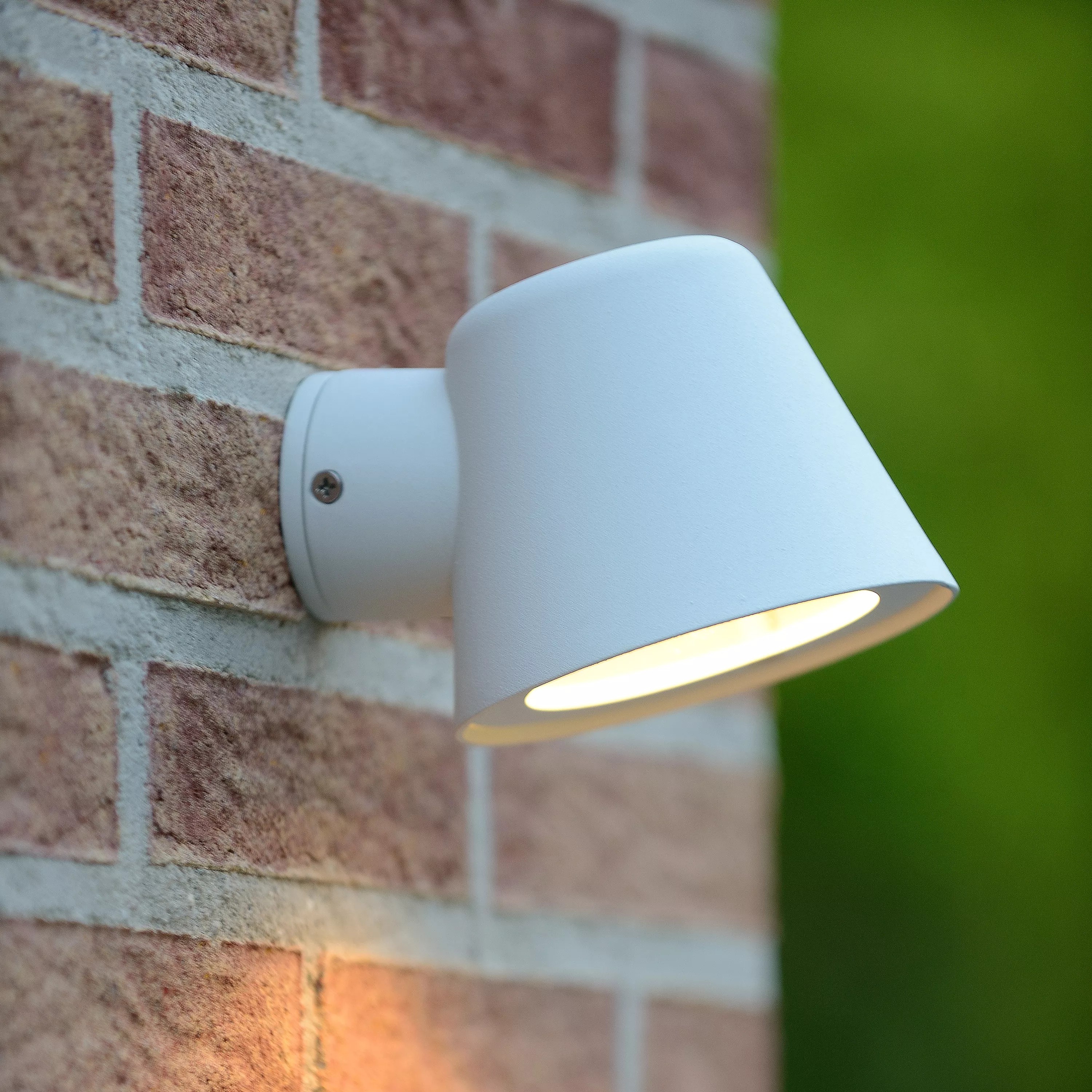 Lucide Dingo - applique murale extérieure - 11,5 x 14,5 x 9 cm - 5W LED dimmable inclus - blanc