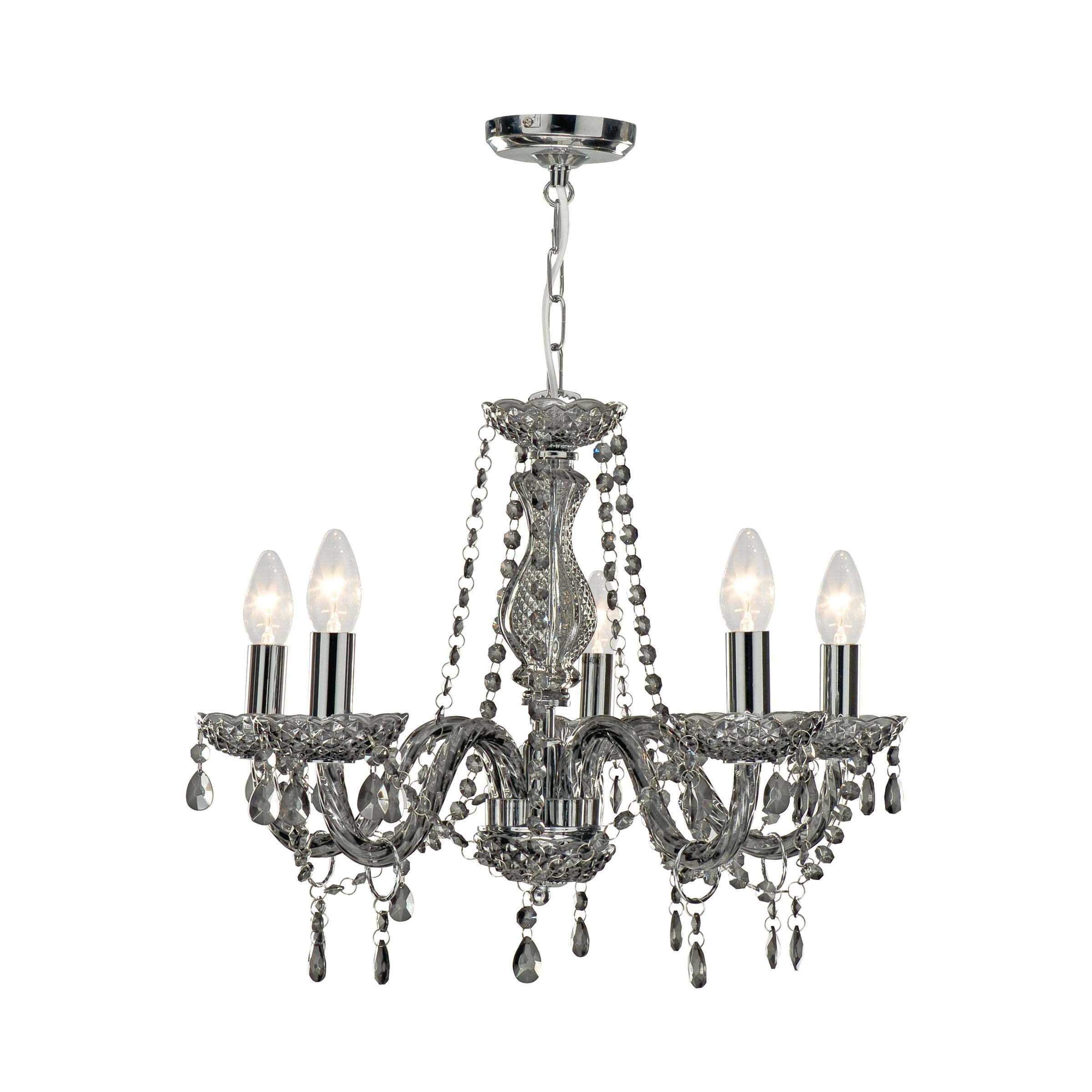 Searchlight Marie Therese - lustre - Ø cm - gris
