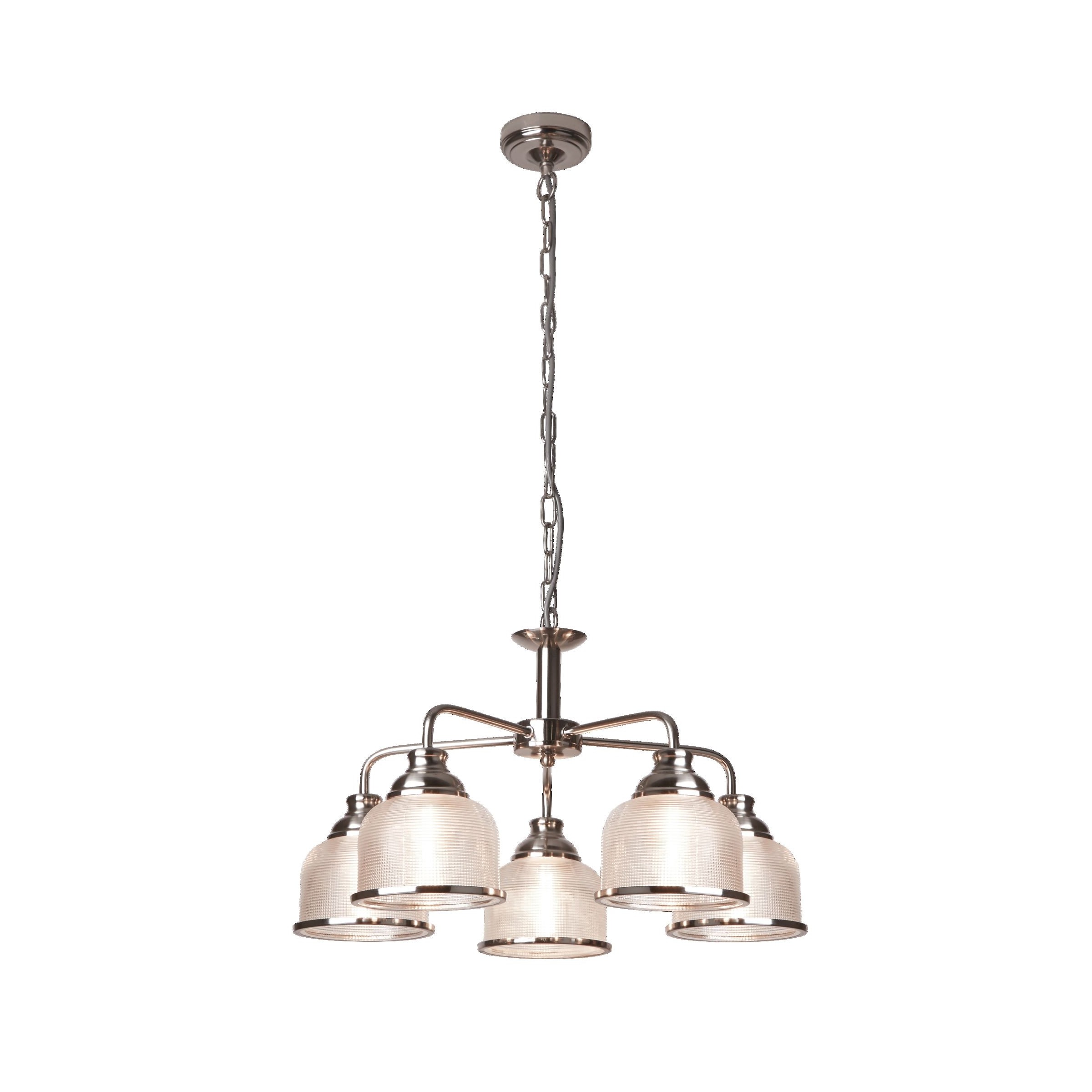Searchlight Bistro II - lampe suspendue - Ø cm - argent satiné