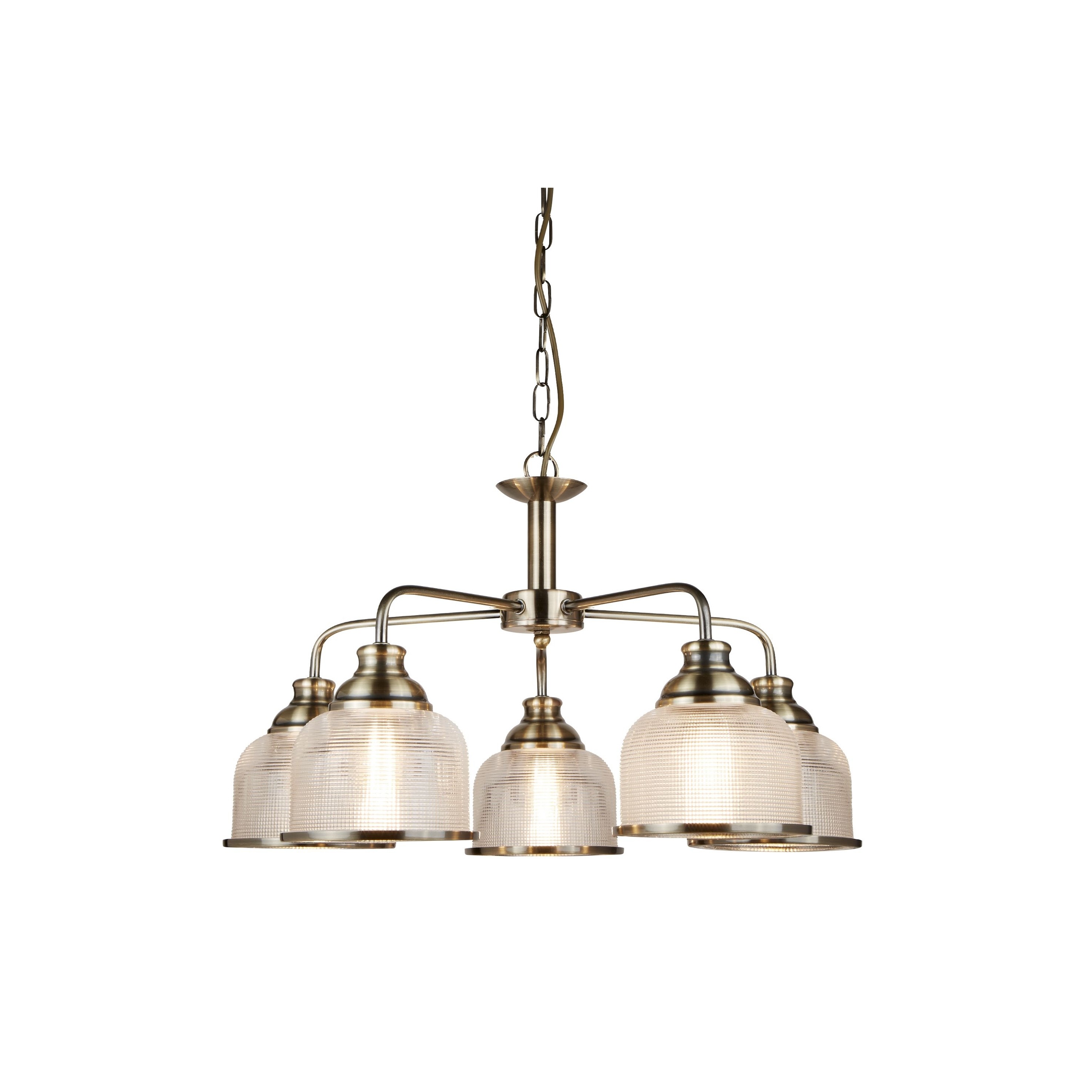 Searchlight Bistro II - lampe suspendue - Ø cm - laiton antique — vue 3