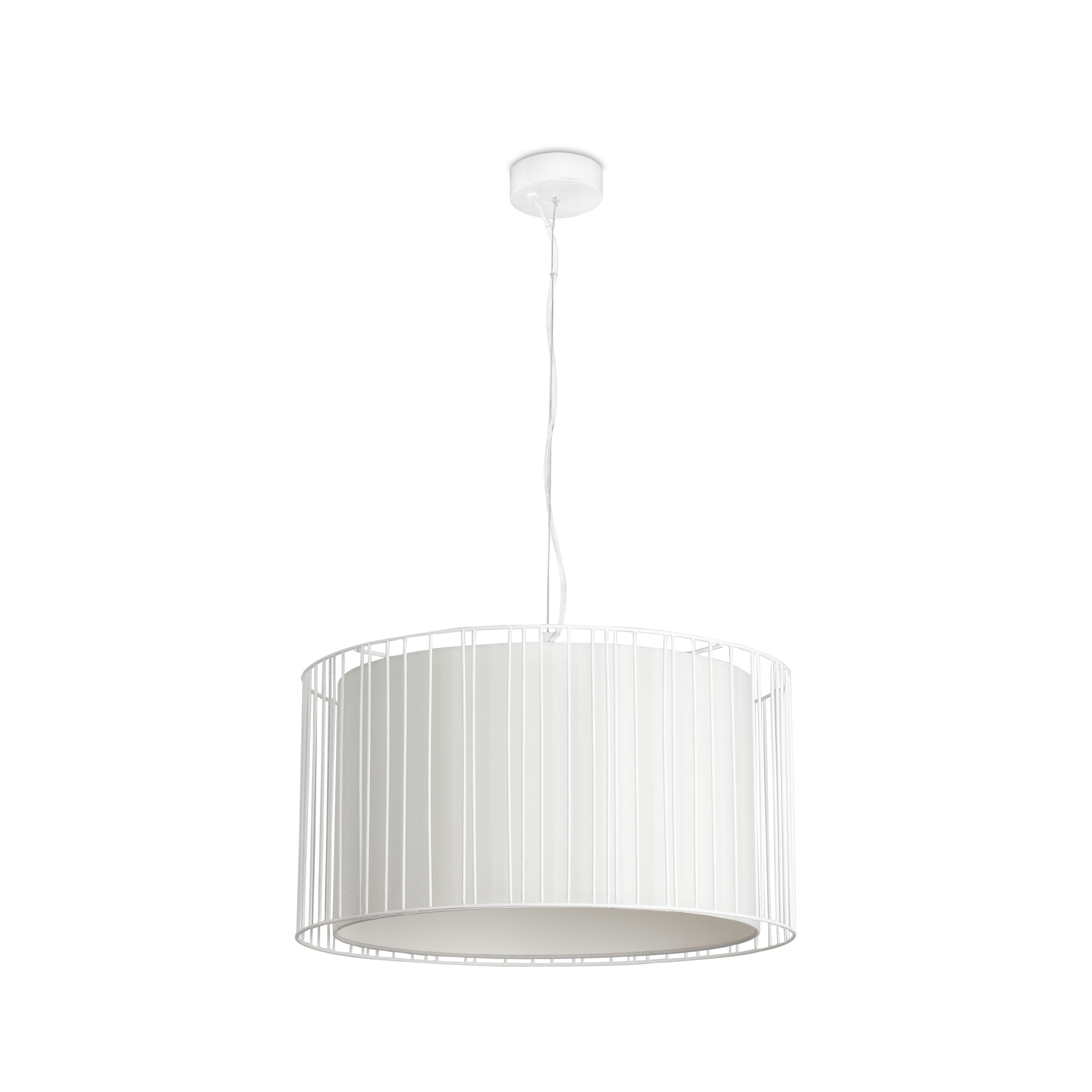 Faro Linda - lampe suspendue - Ø cm - blanc mat
