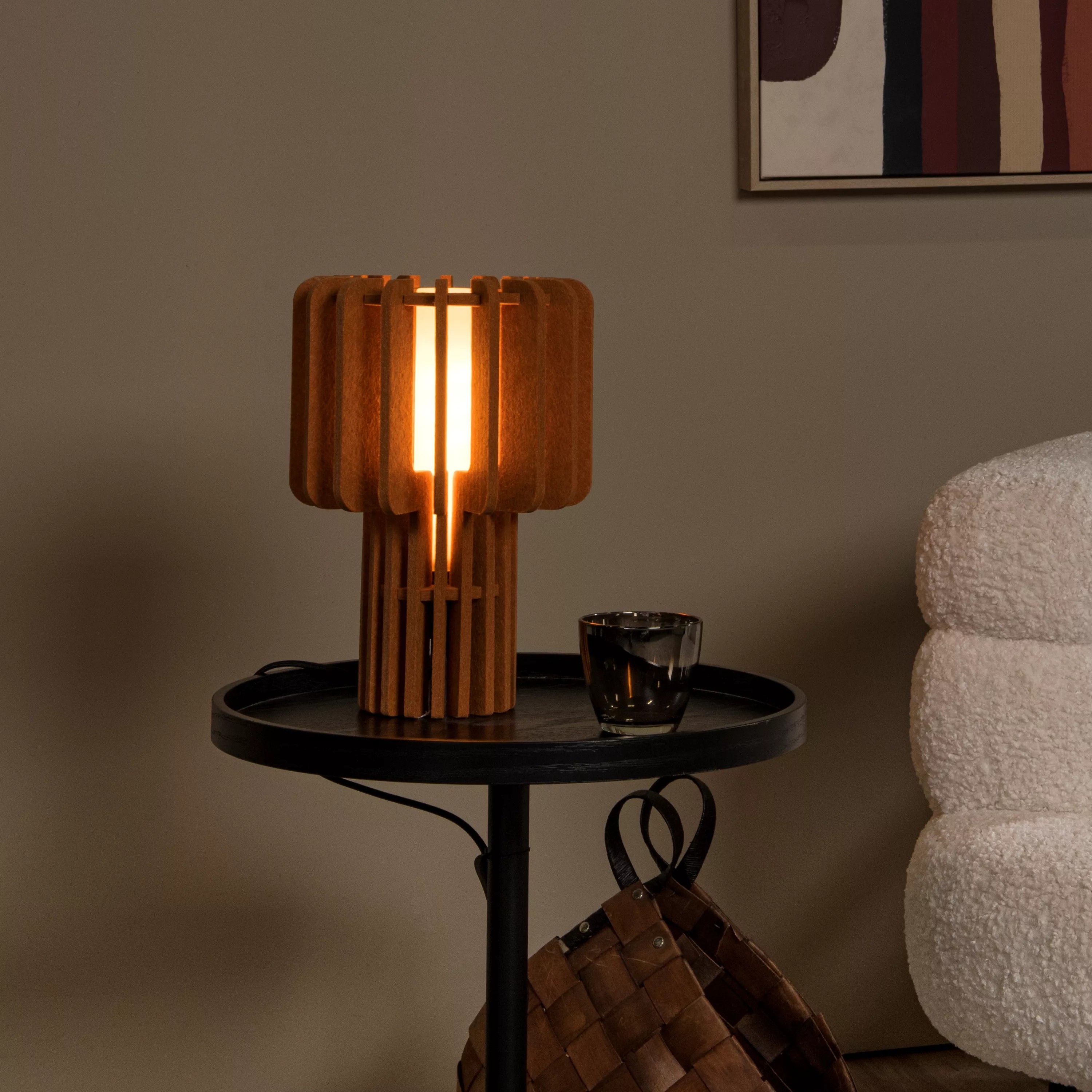 Lucide Rollo - lampe à poser - Ø cm - terre cuite
