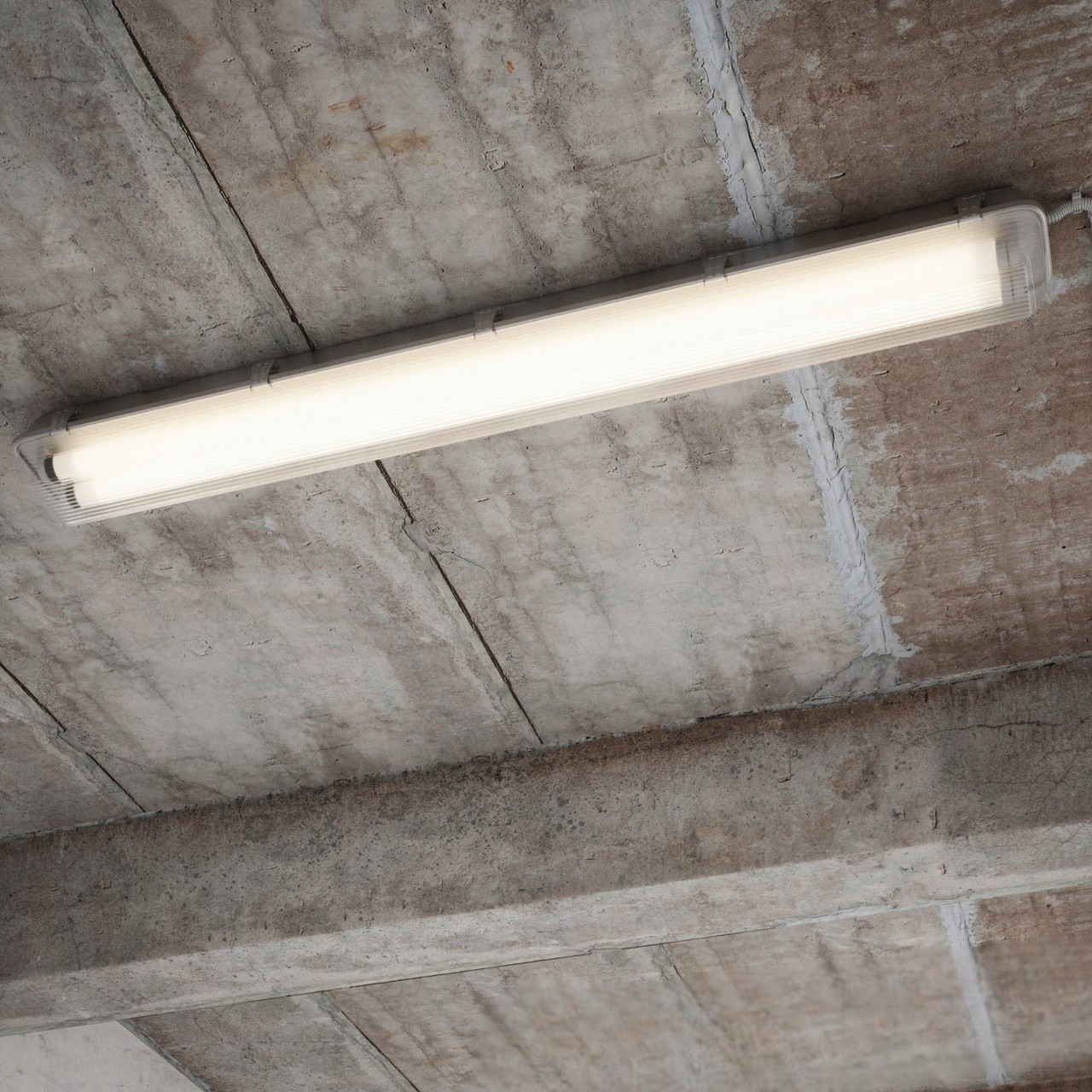 Nordlux Works LED Batten - 65,3 cm - W LED inclus - IP65 - gris