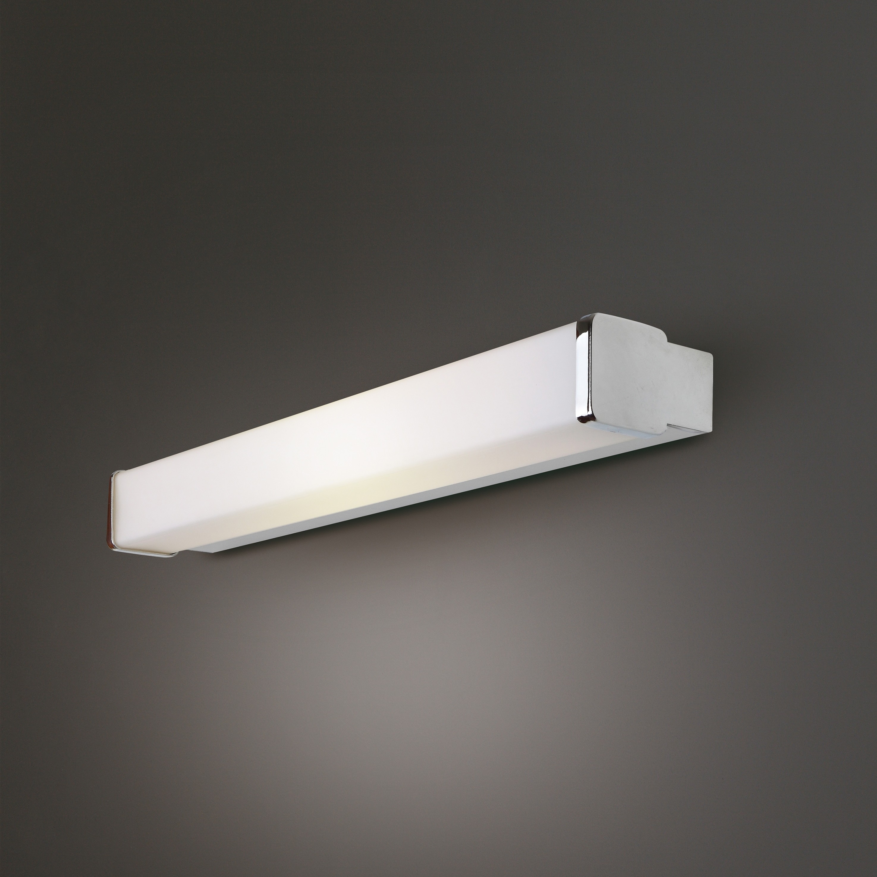 Maxlight Simple - applique murale - x 6 cm - 10W LED inclus - IP44 - blanc et chrome