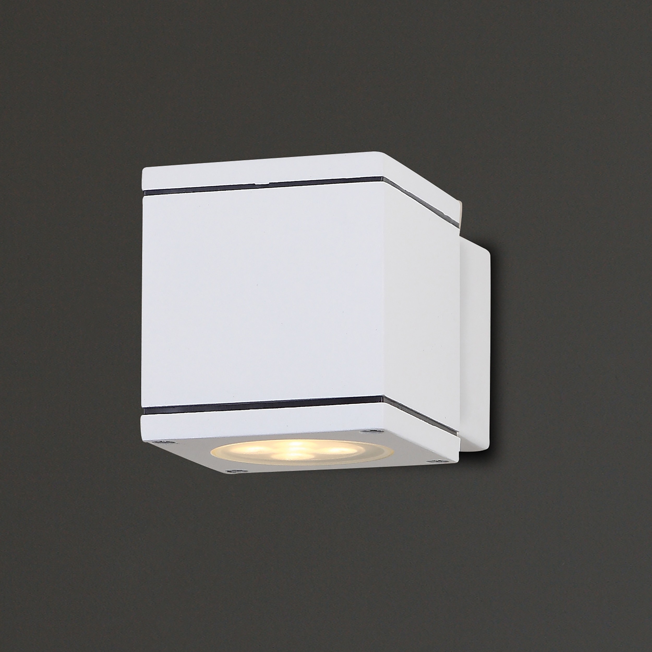 Maxlight Home Square - applique murale - x 8 cm - IP54 - blanc