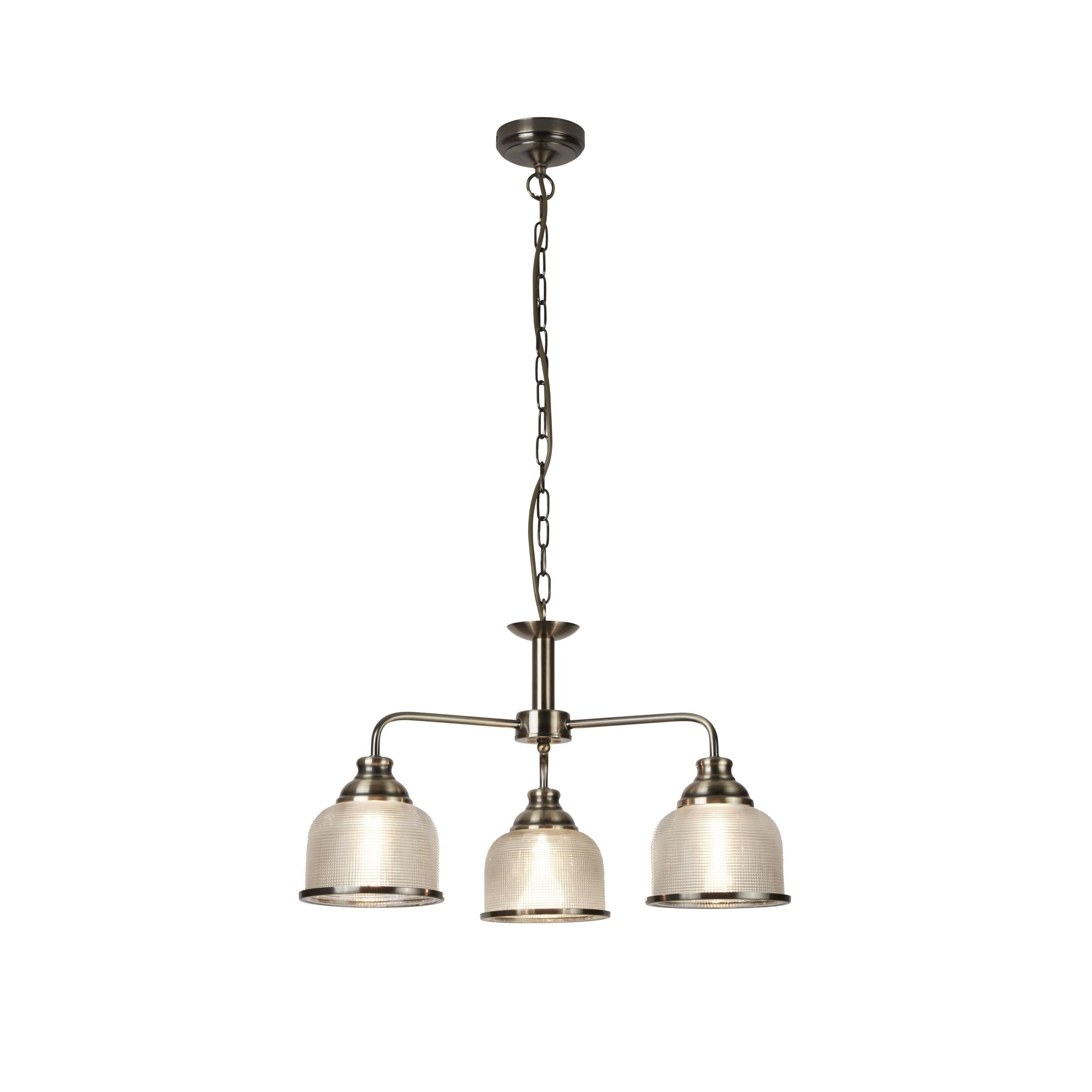 Searchlight Bistro II - lampe suspendue - Ø cm - laiton antique