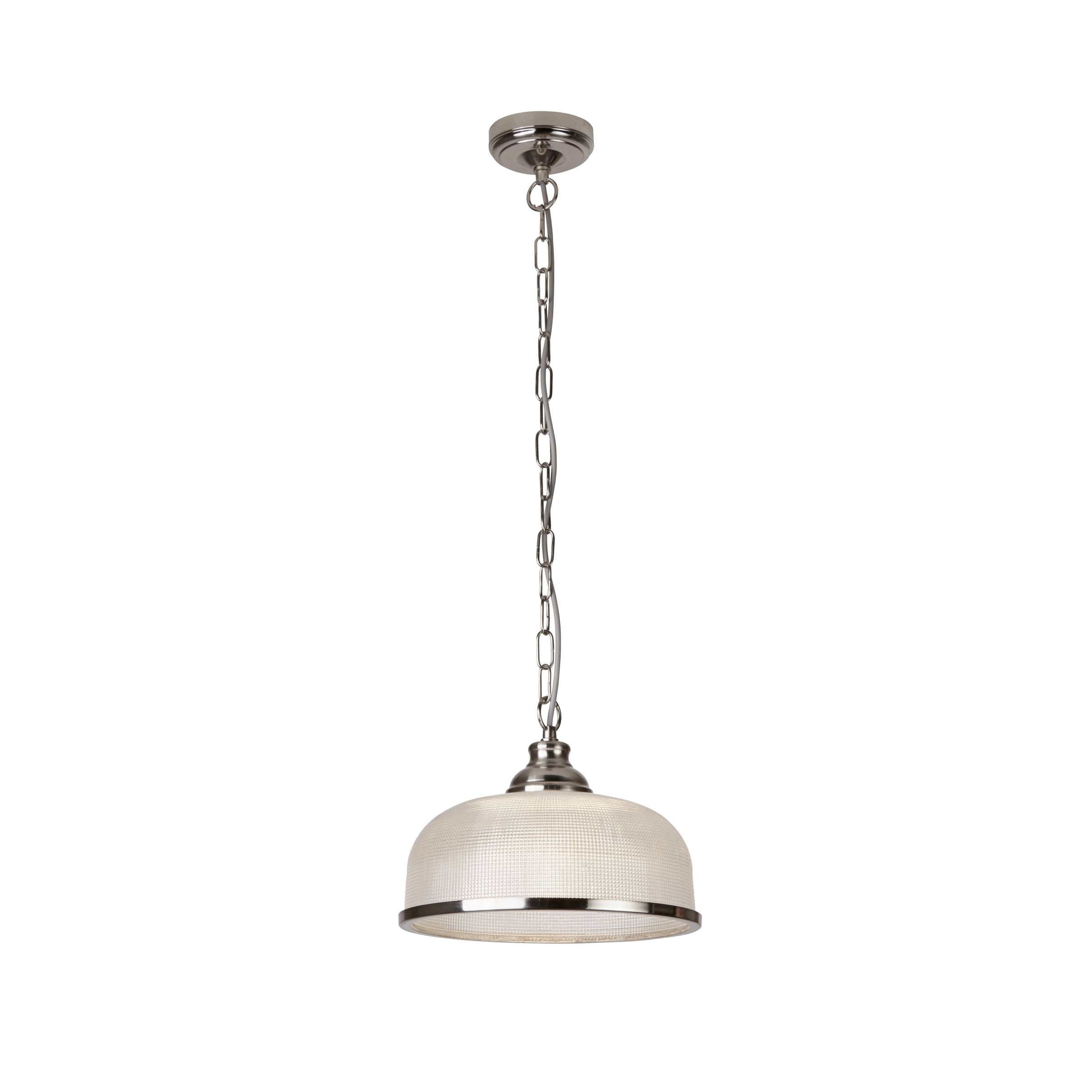 Searchlight Bistro II - lampe suspendue - Ø cm - argent satiné
