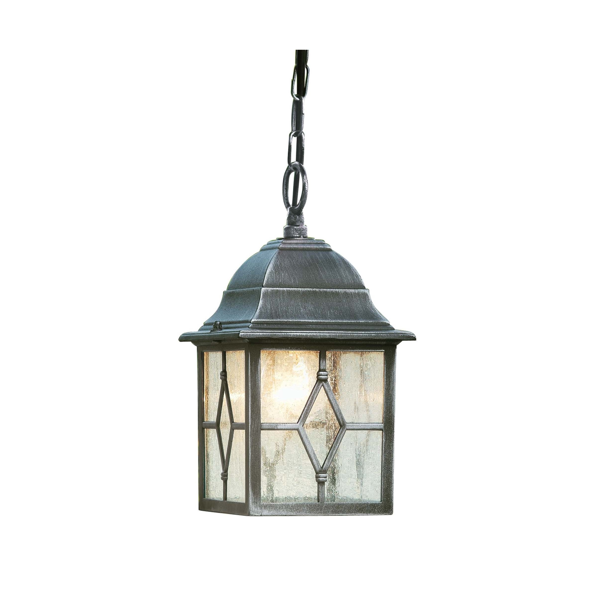 Searchlight Genoa - suspension extérieure - cm - IP23 - noir argenté