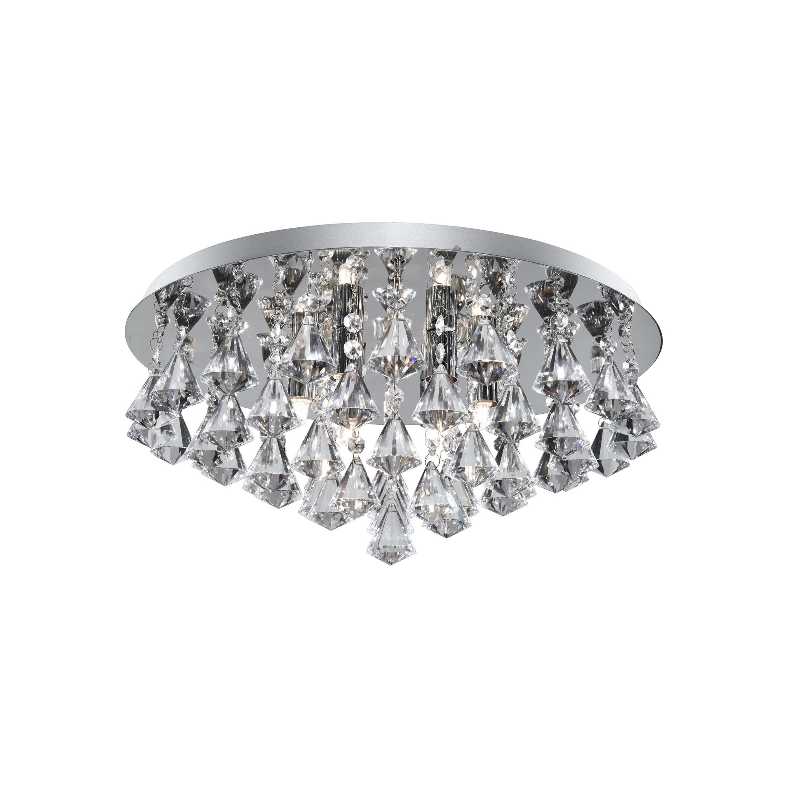 Searchlight Hanna - plafonnier - Ø cm - chrome