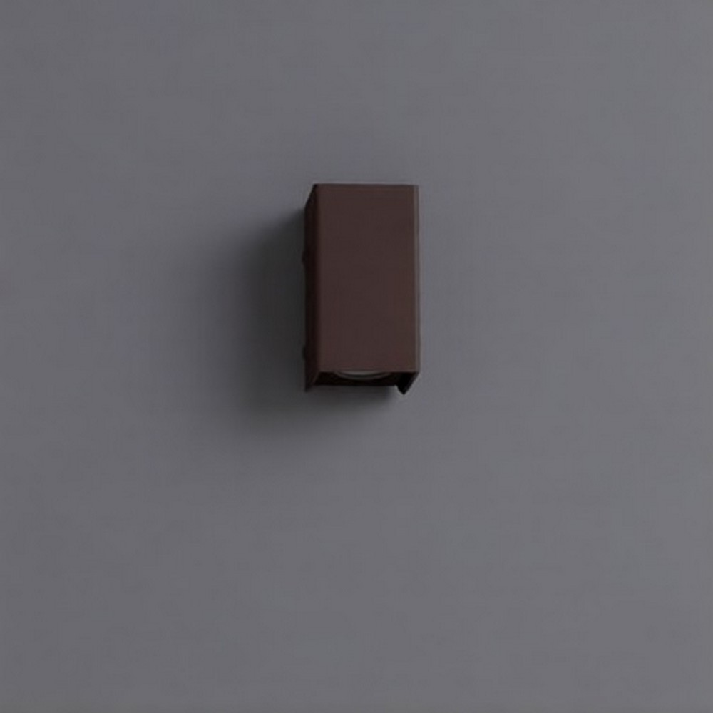 Nova Luce Elio - applique murale extérieure - x 6,2 cm - 6W LED inclus - IP65 - corten