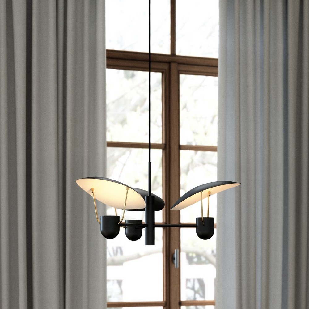 Design For The People Fabiola - lampe suspendue 3L - cm - noir