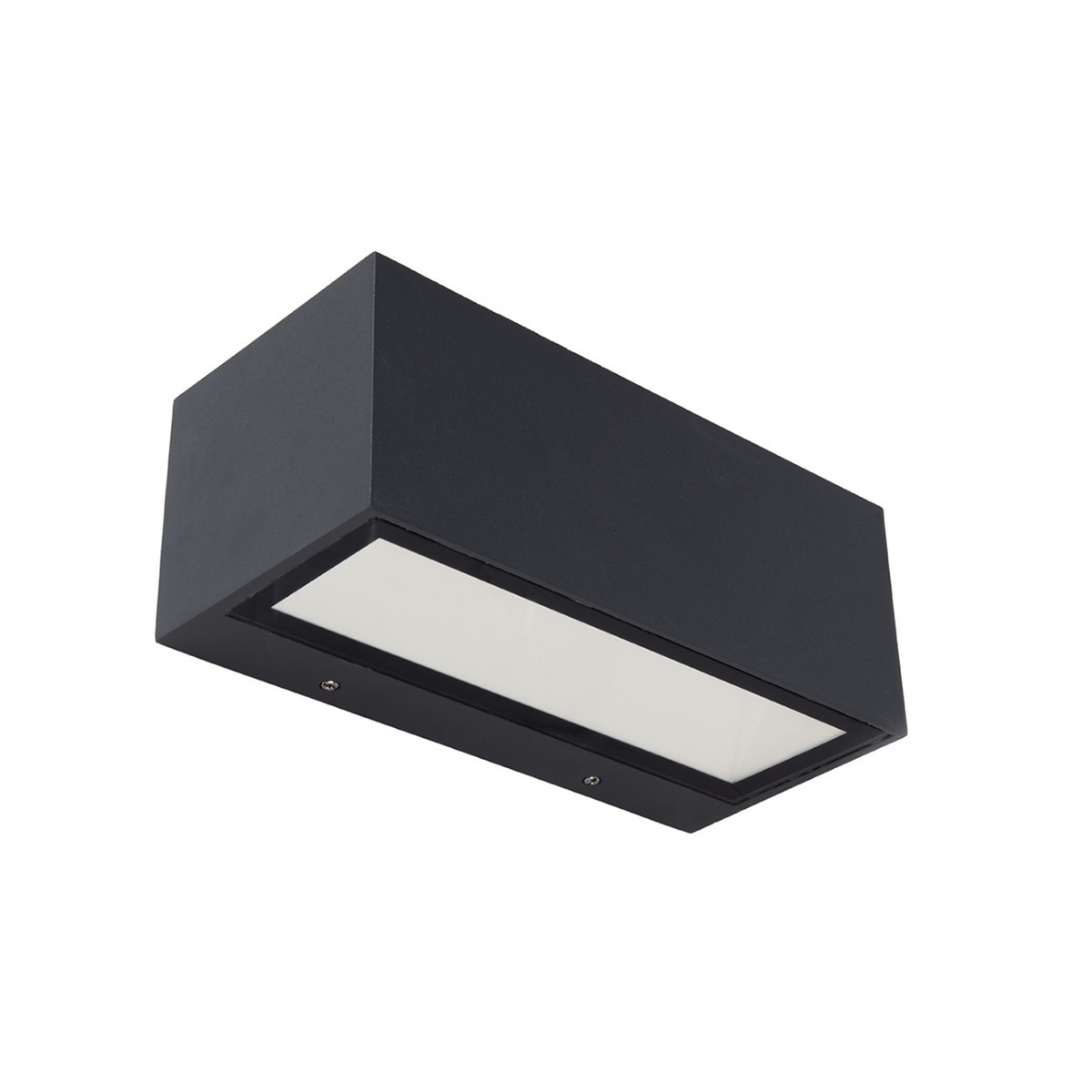 Lutec Gemini - Applique d'extérieur - 22 x 10 x 8 cm - 21W LED inclus - IP54 - gris foncé - blanc chaud